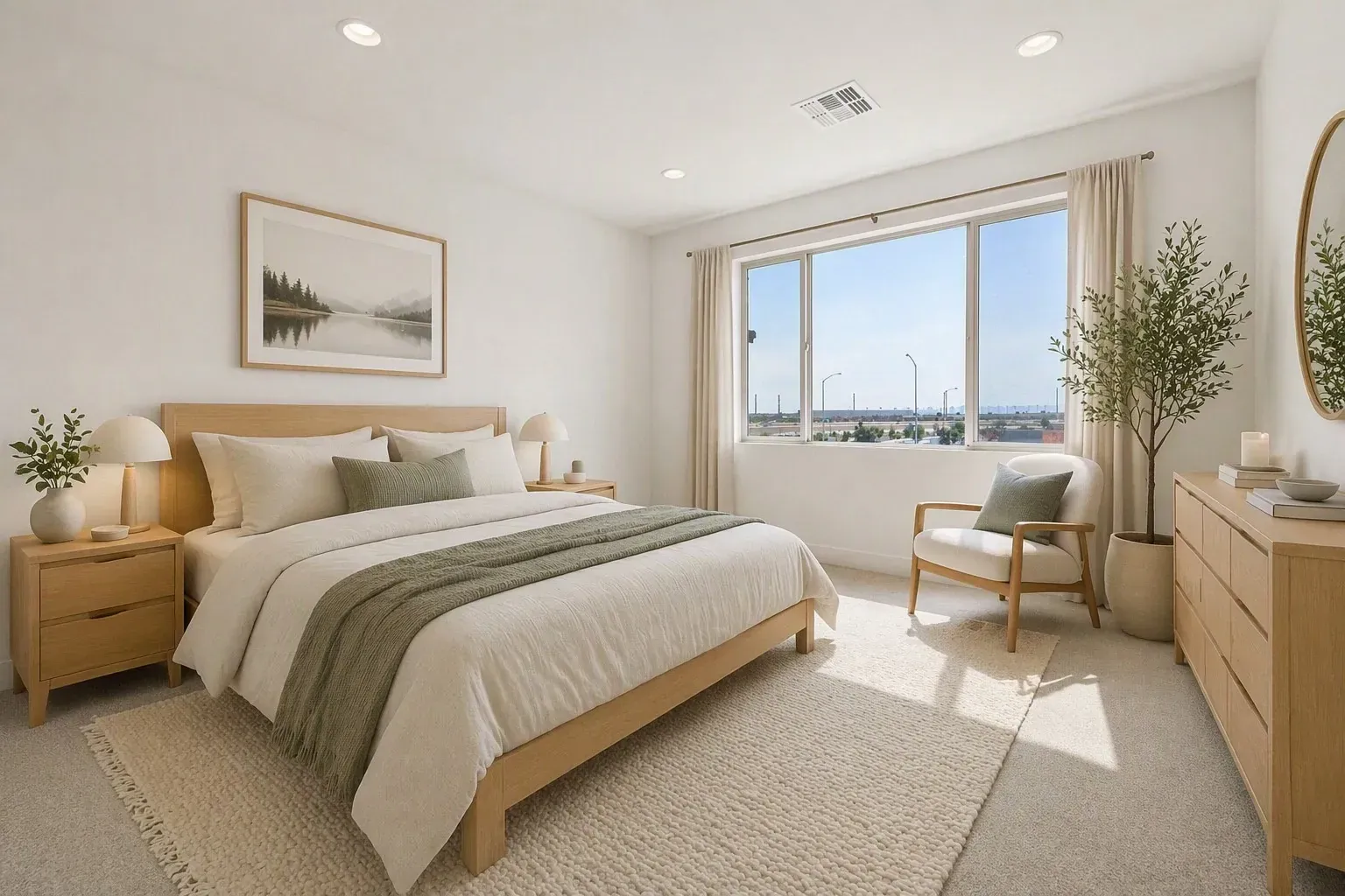 Primary Bedroom Virtually Staged