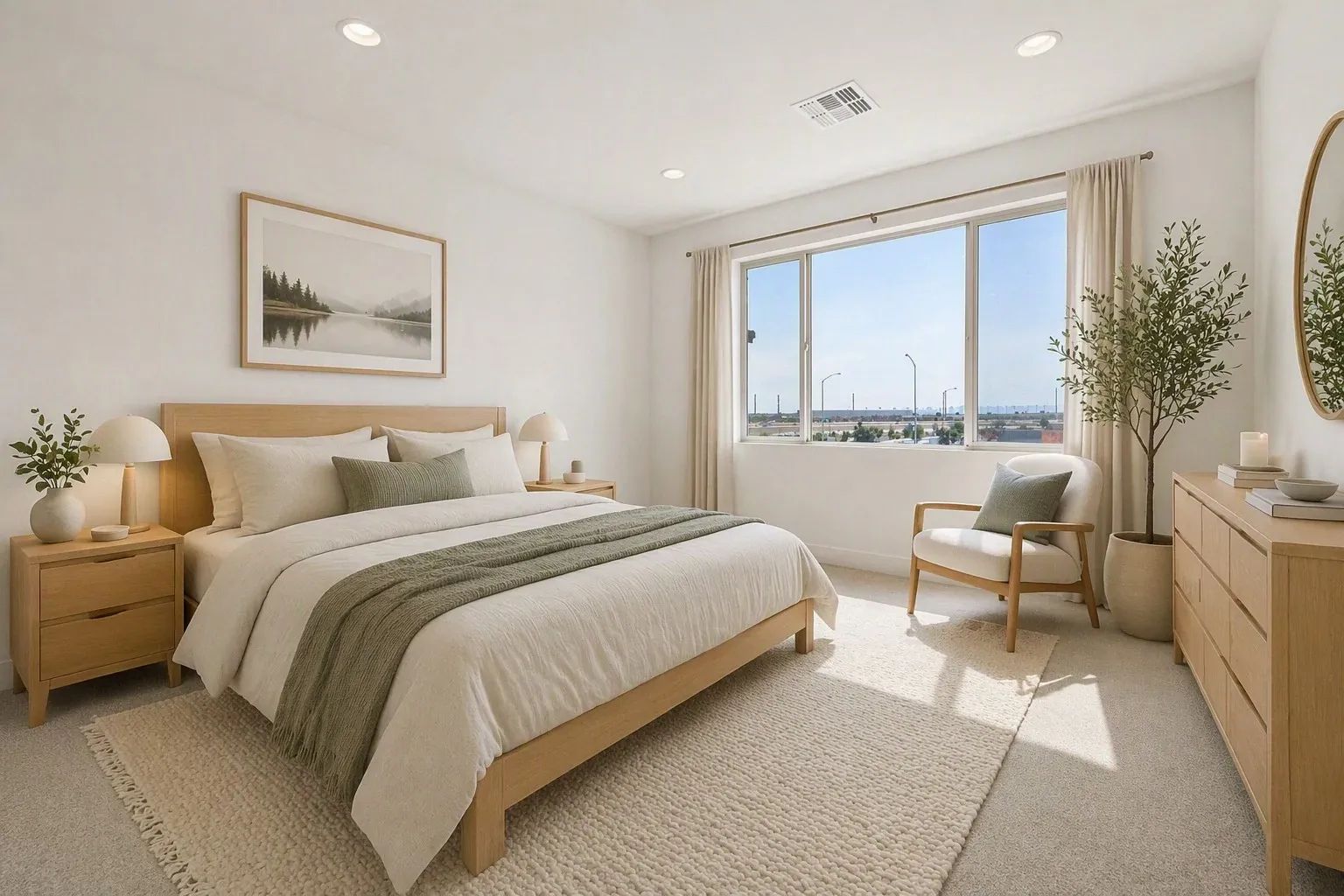 Primary Bedroom Virtually Staged