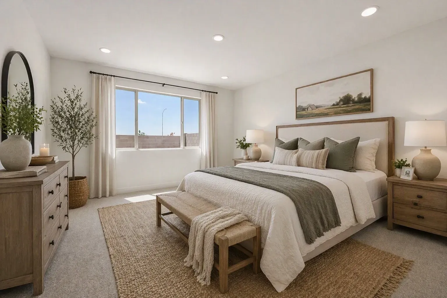 Primary Bedroom Virtually Staged