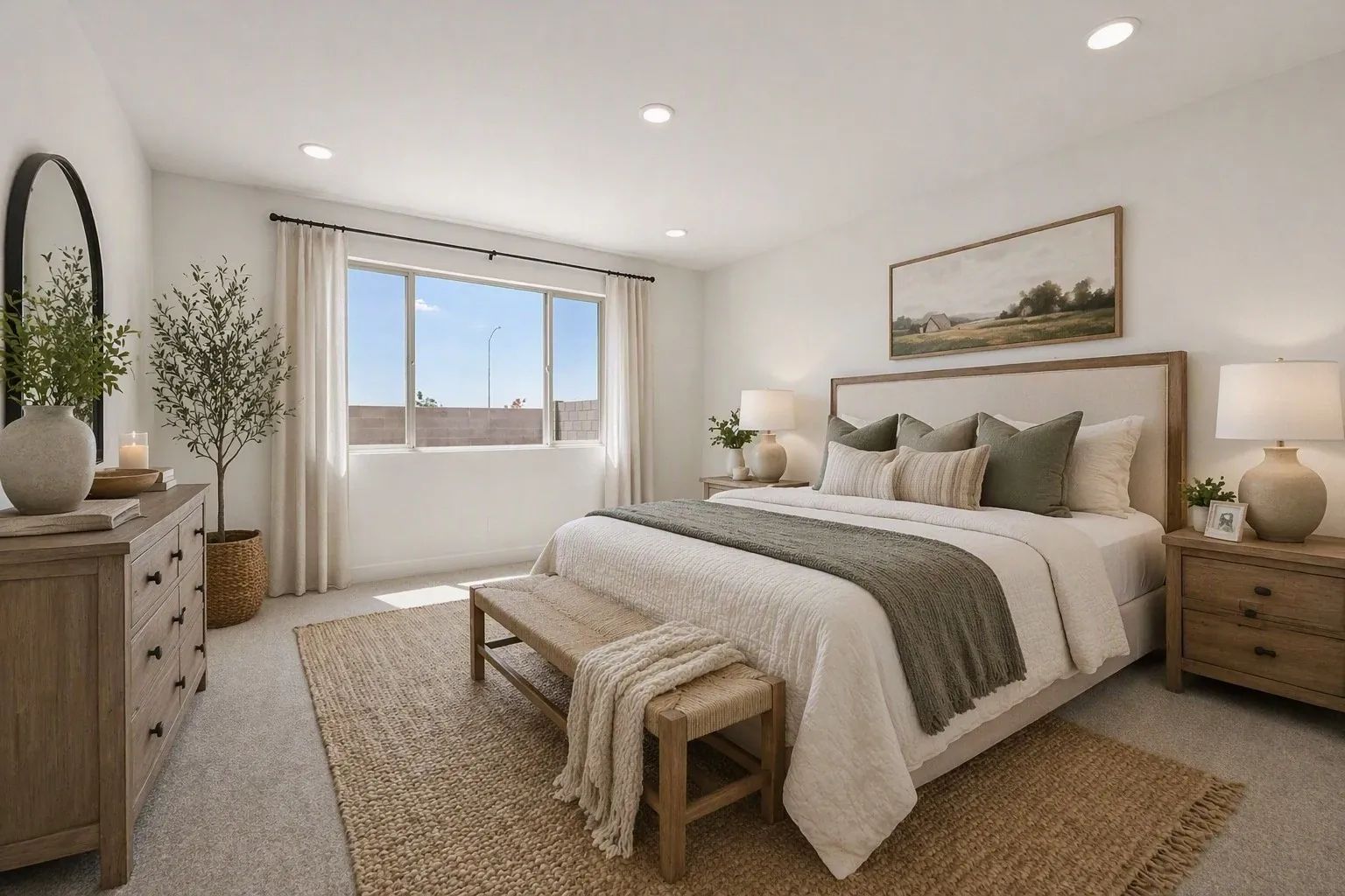Primary Bedroom Virtually Staged