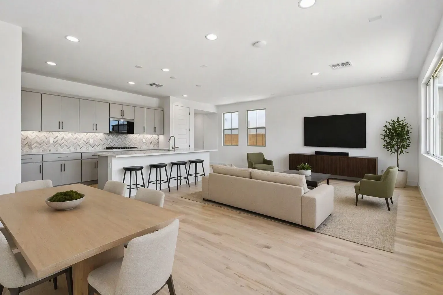 Great Room Virtually Staged