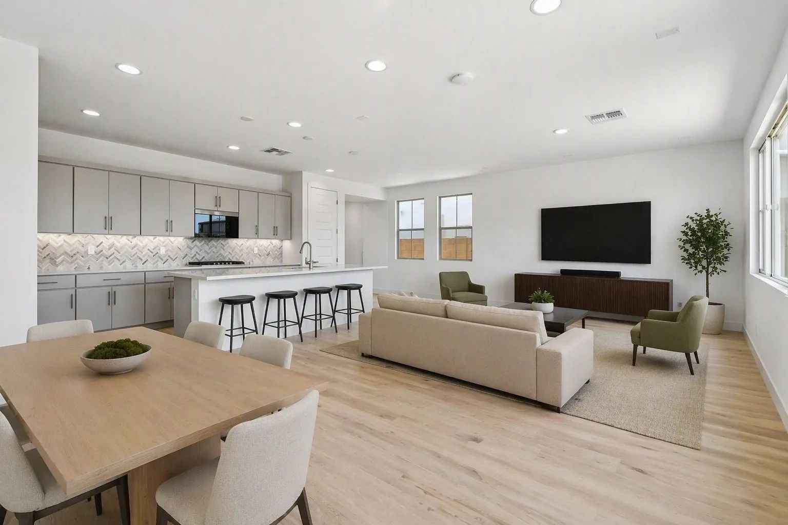 Great Room Virtually Staged