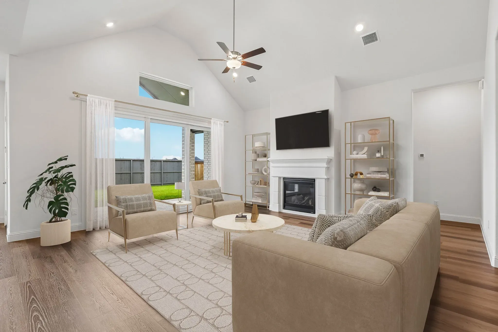 Homesite 6001 Great Room - Staged