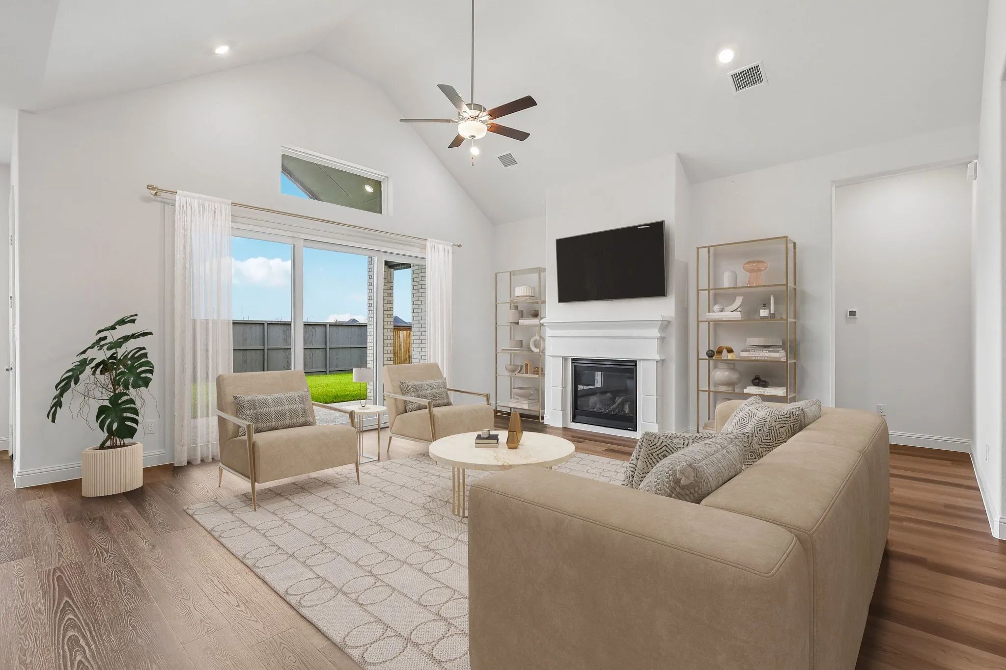 Homesite 6001 Great Room - Staged