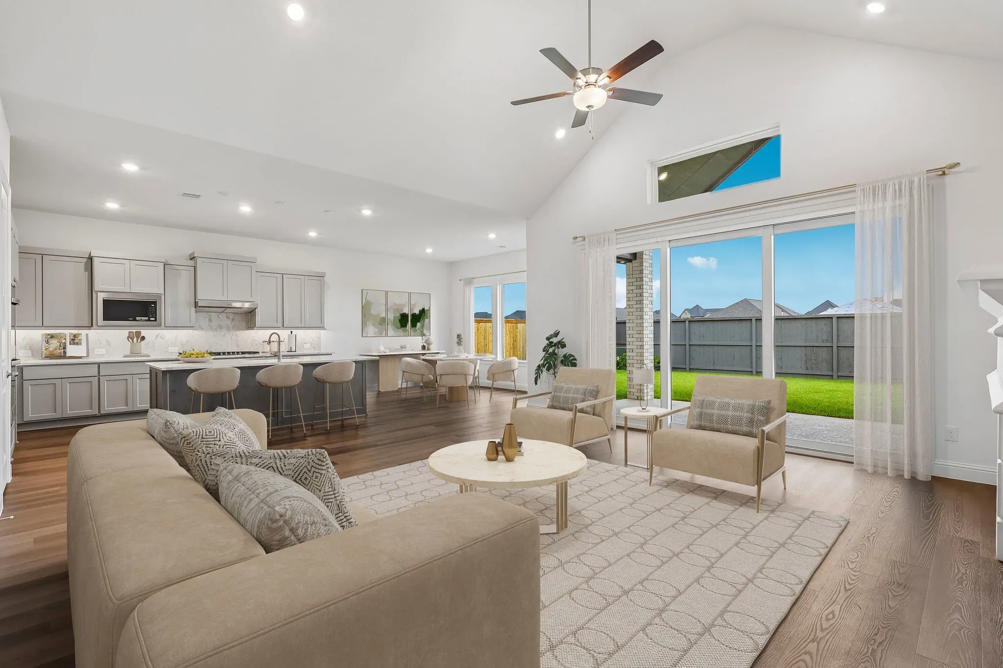 Homesite 6001 Great Room - Staged