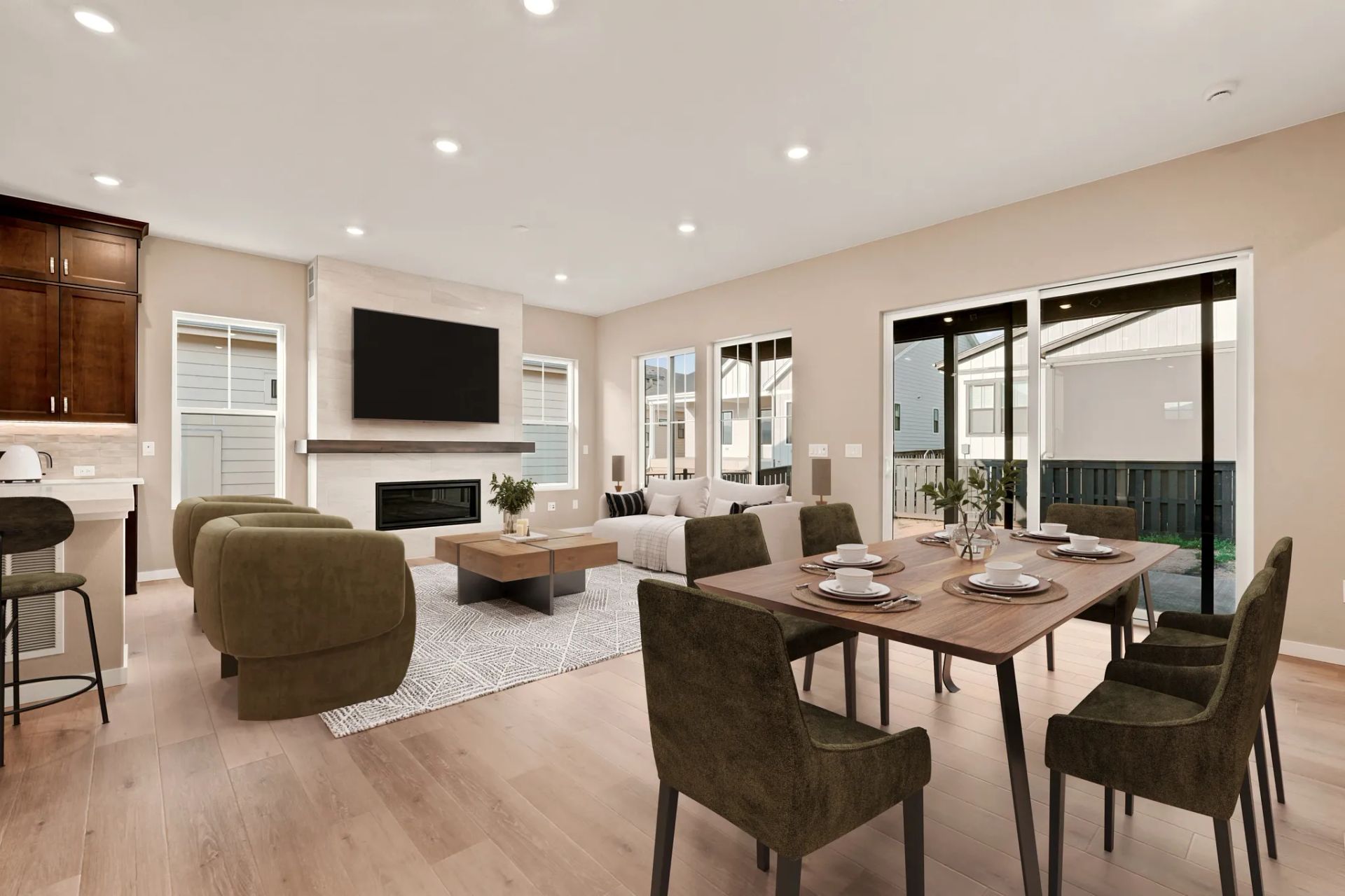 Homesite 68 Great Room + Dining - Virtually Staged
