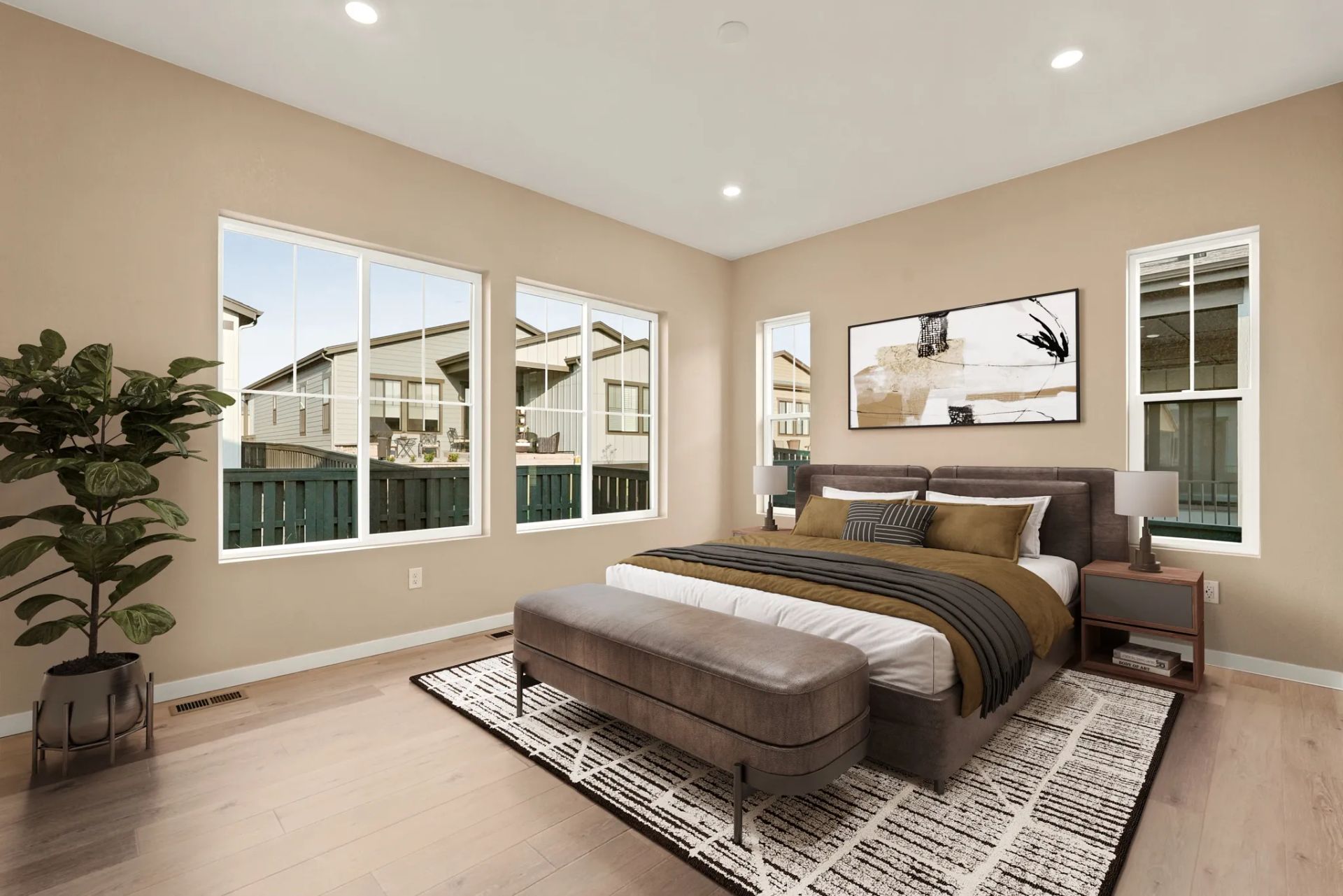 Homesite 68 Primary Bedroom - Virtually Staged