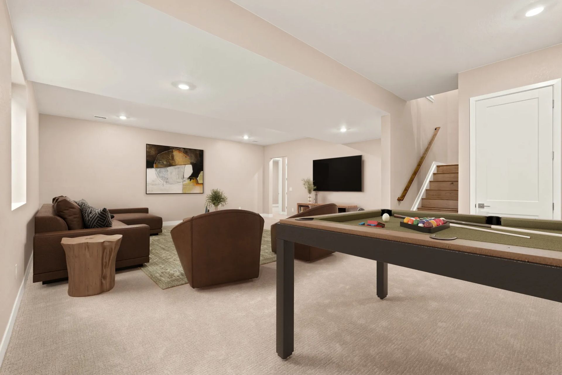 Homesite 68 Finished Basement - Virtually Staged