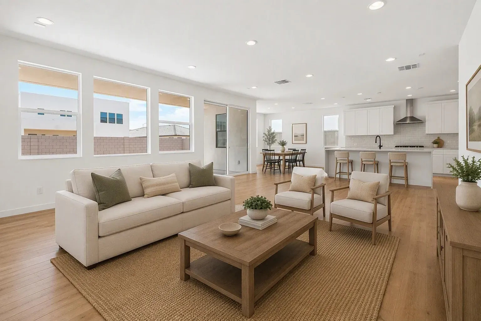 Great Room Virtually Staged