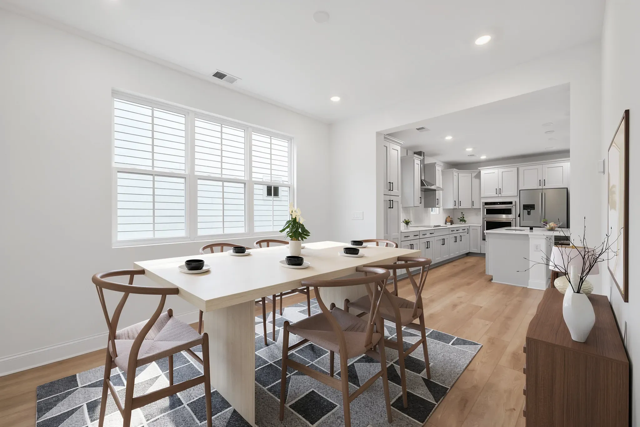 Virtually Staged Dining Room