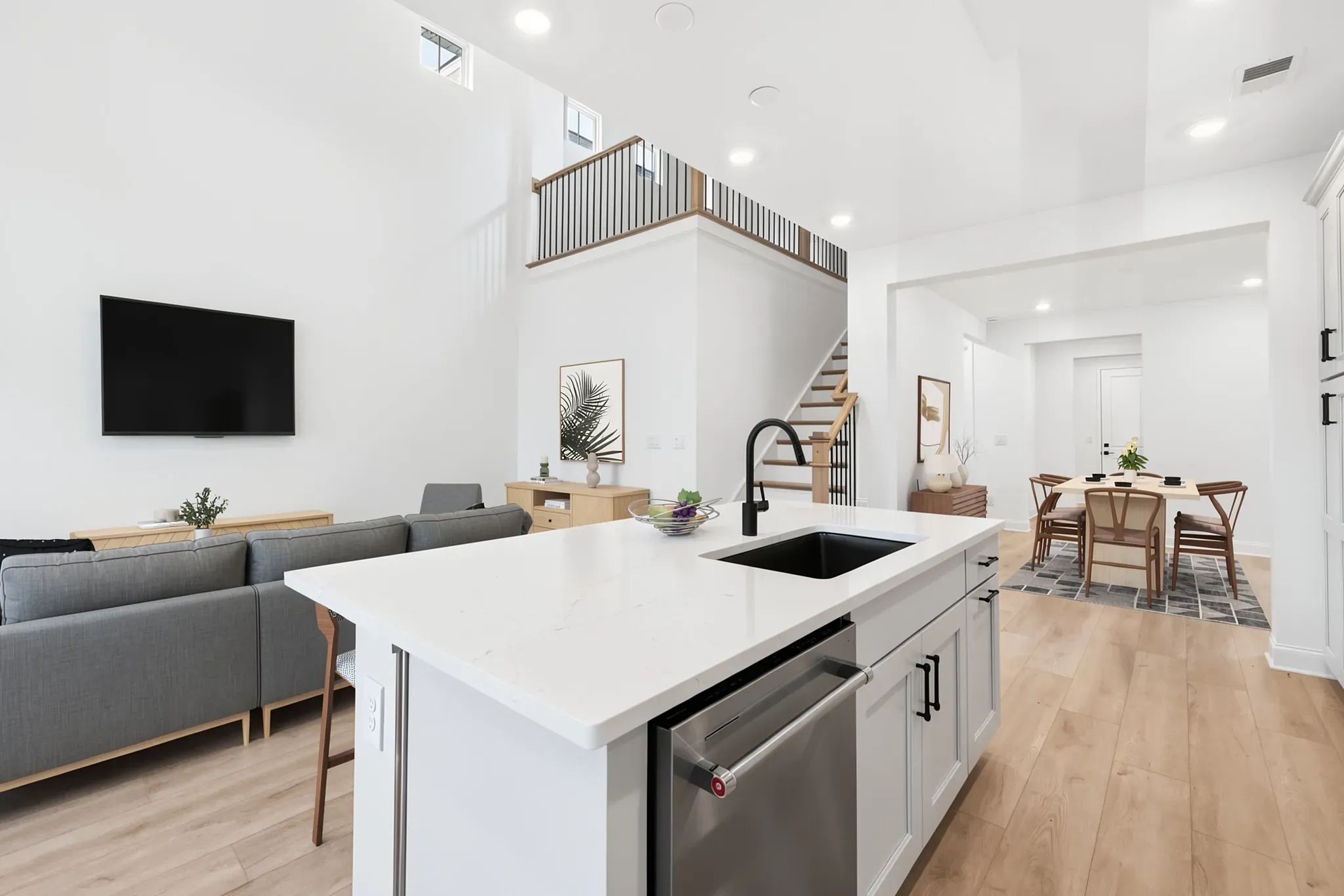 Virtually Staged Great Room