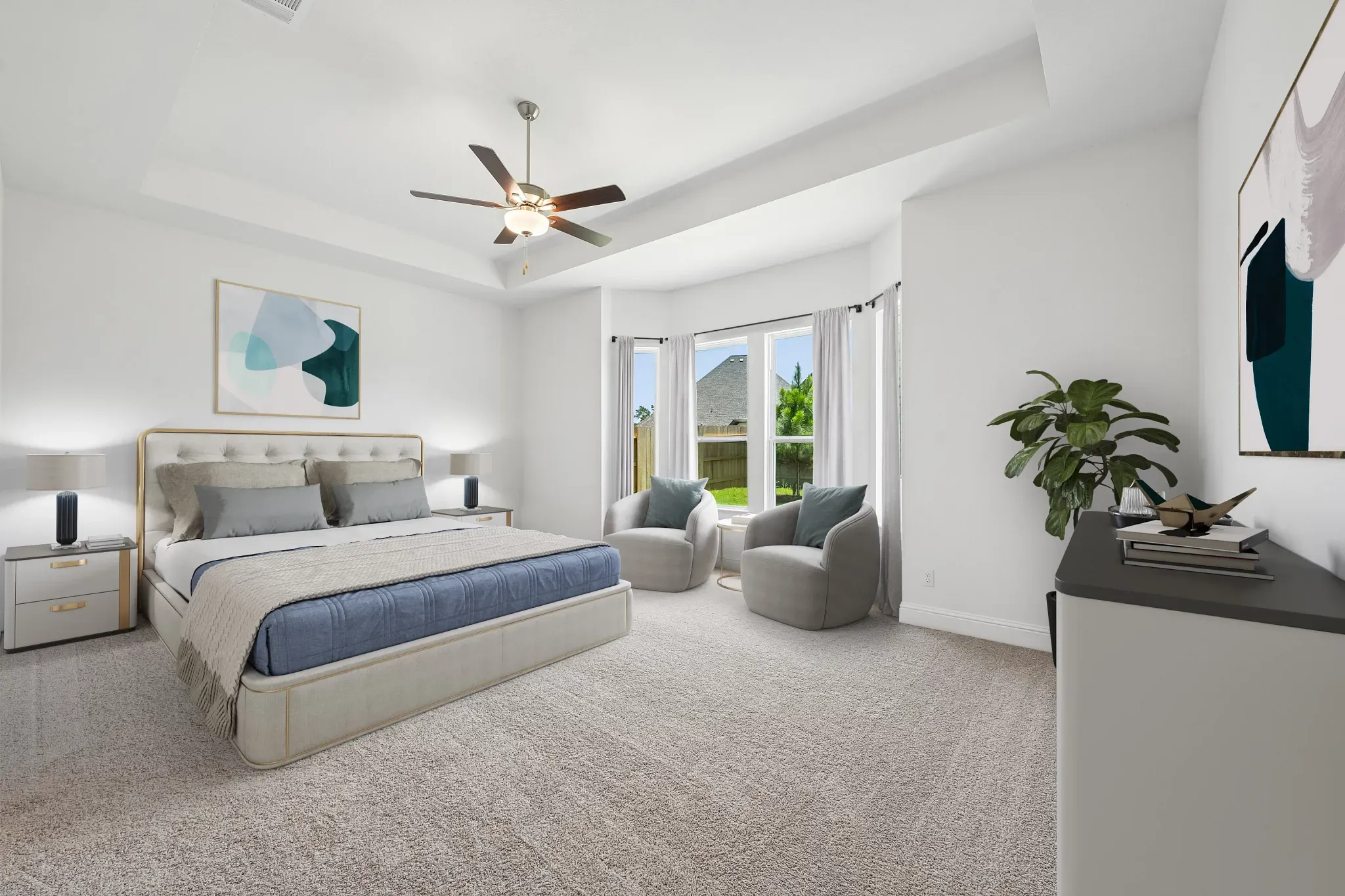 Homesite 7710 Primary Bed - Staged
