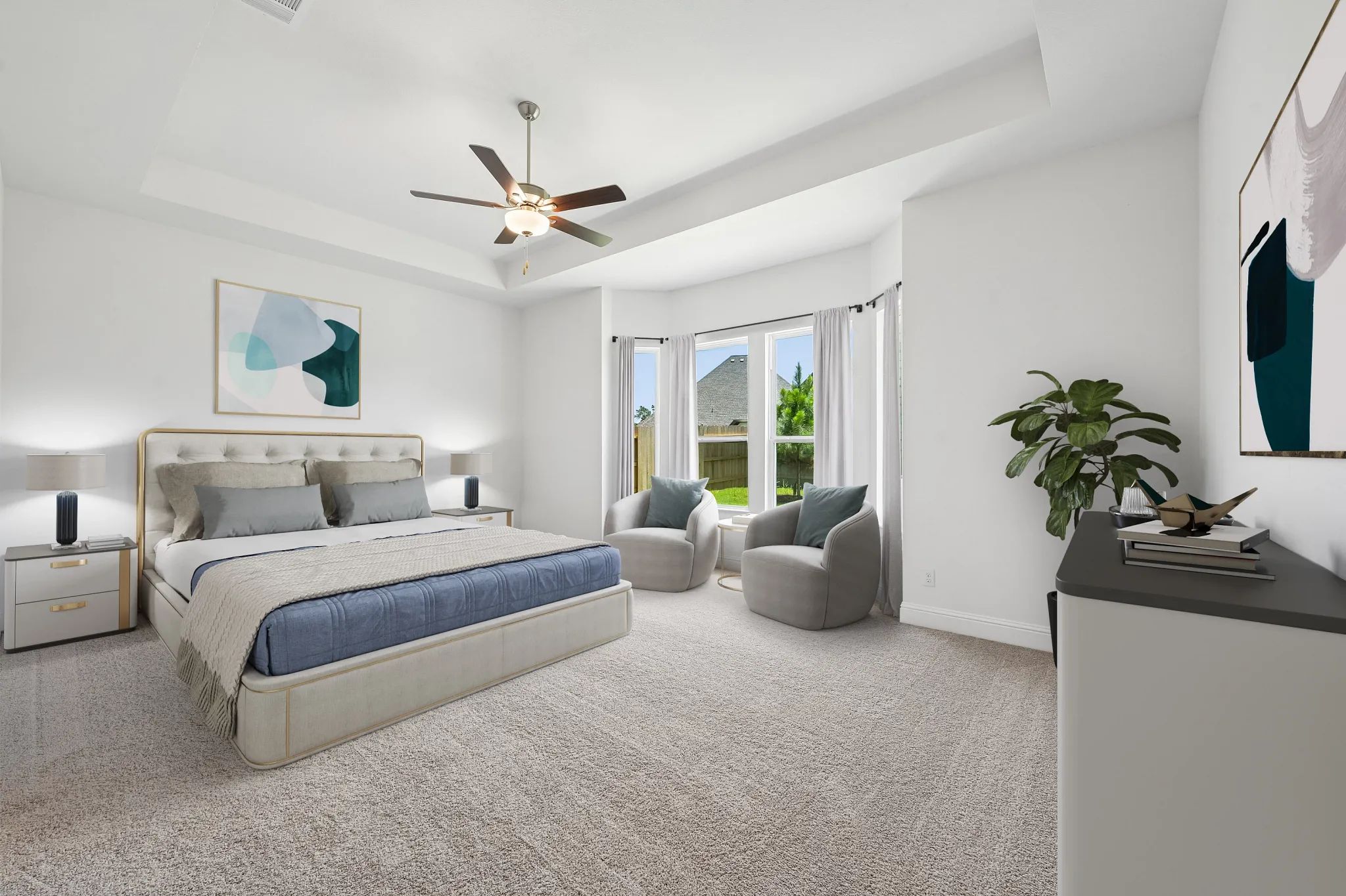 Homesite 7710 Primary Bed - Staged