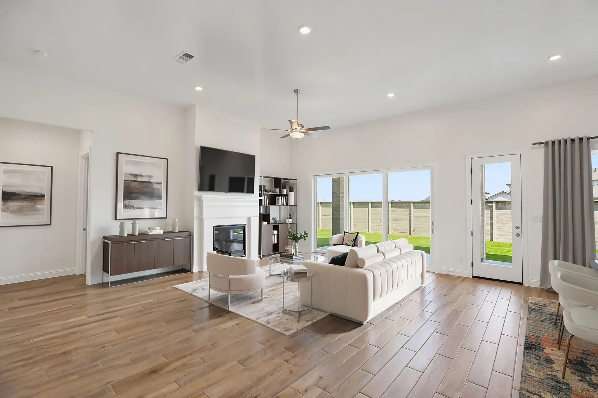 Homesite 1702 Great Room - Staged