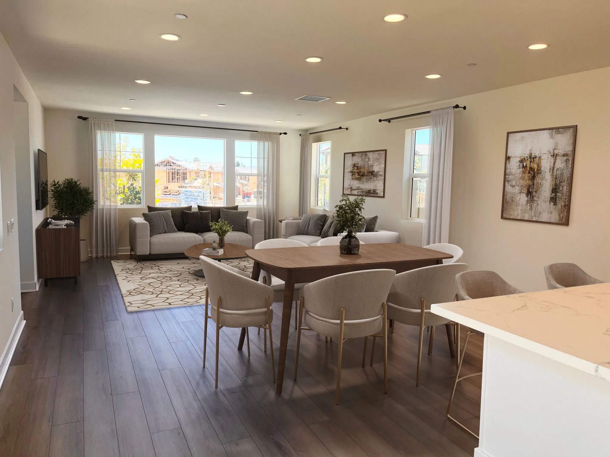 Great Room AI Rendered/Edited Image