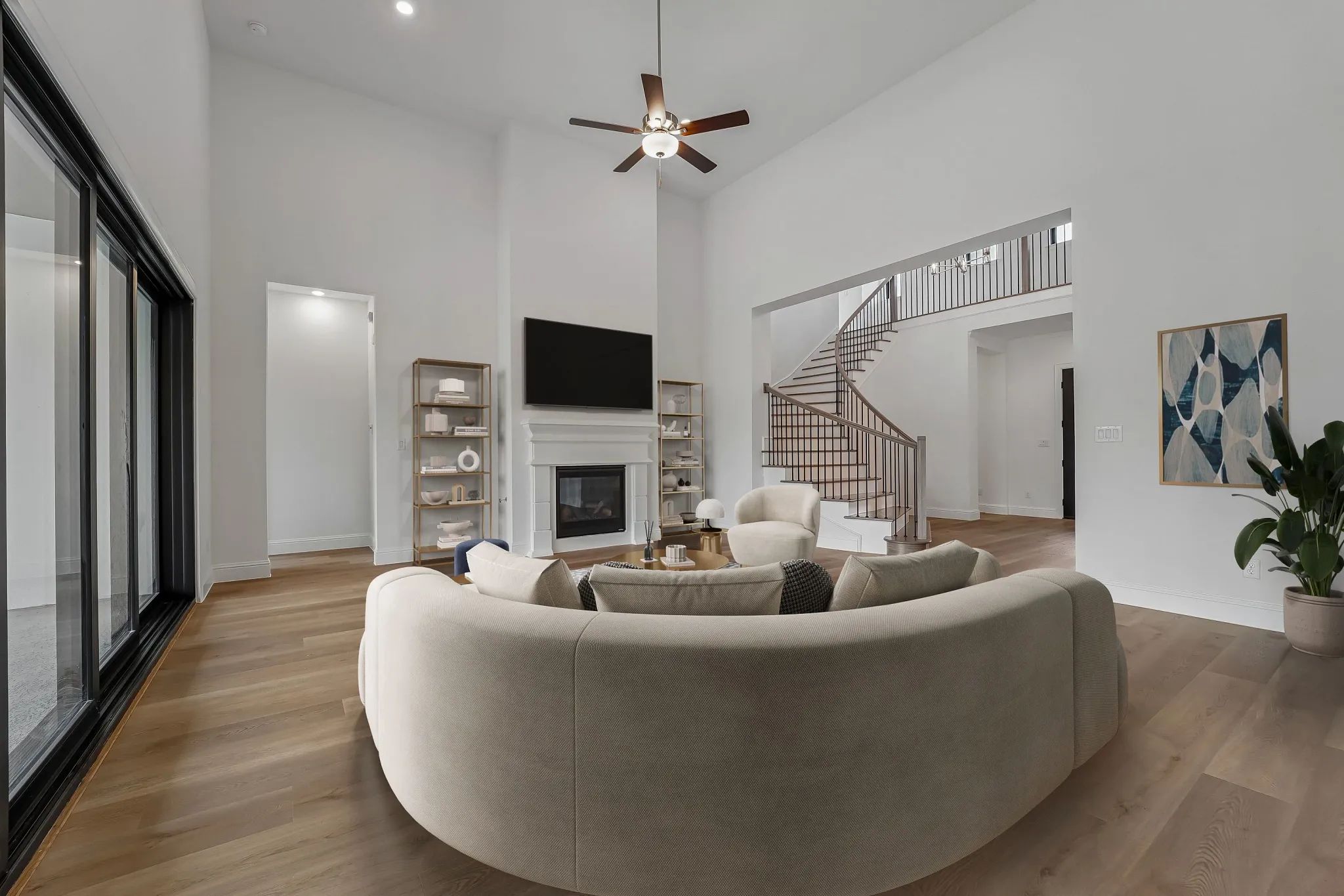Homesite 7701 Great Room - Staged