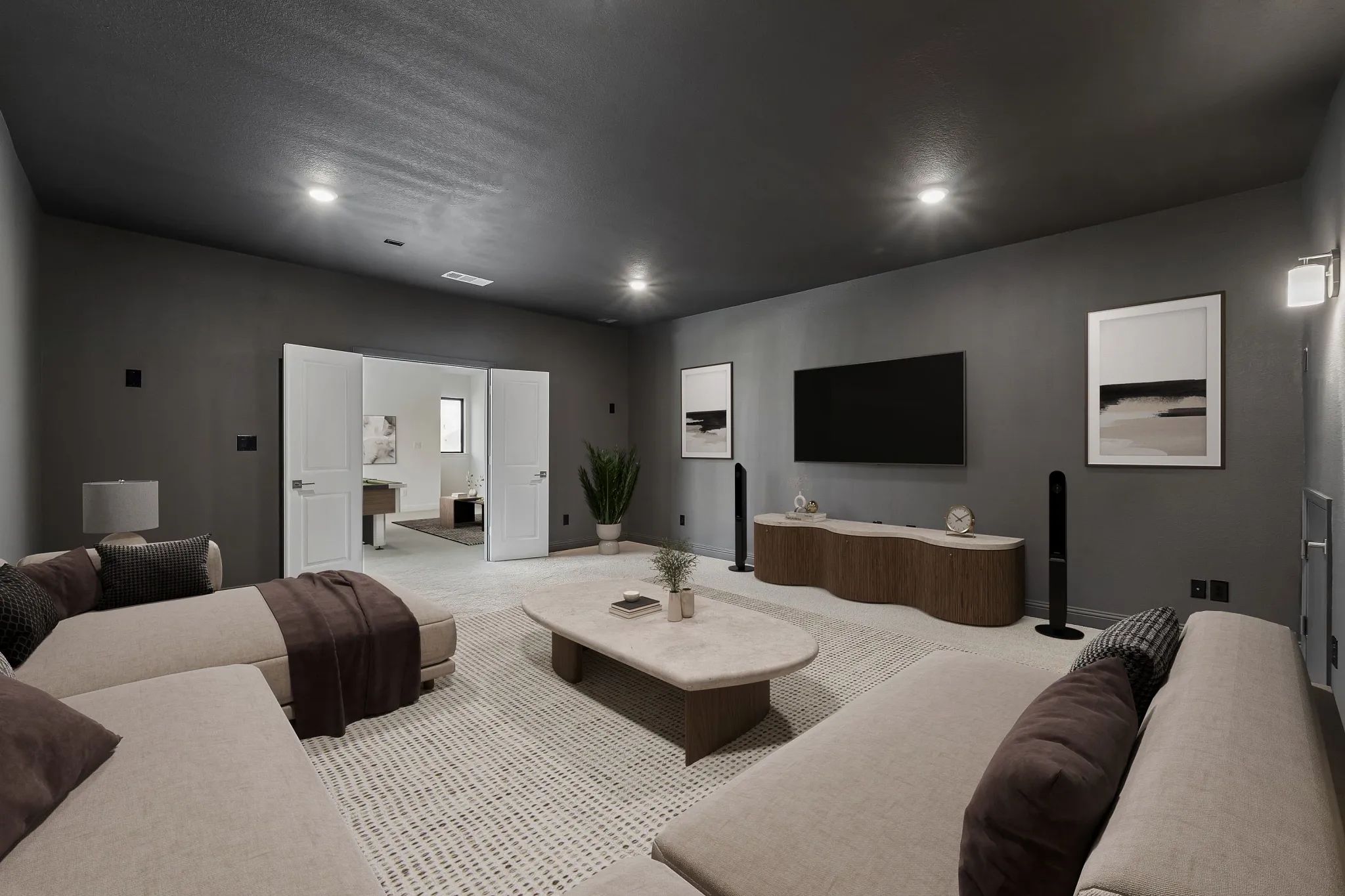 Homesite 7701 Media Room - Staged