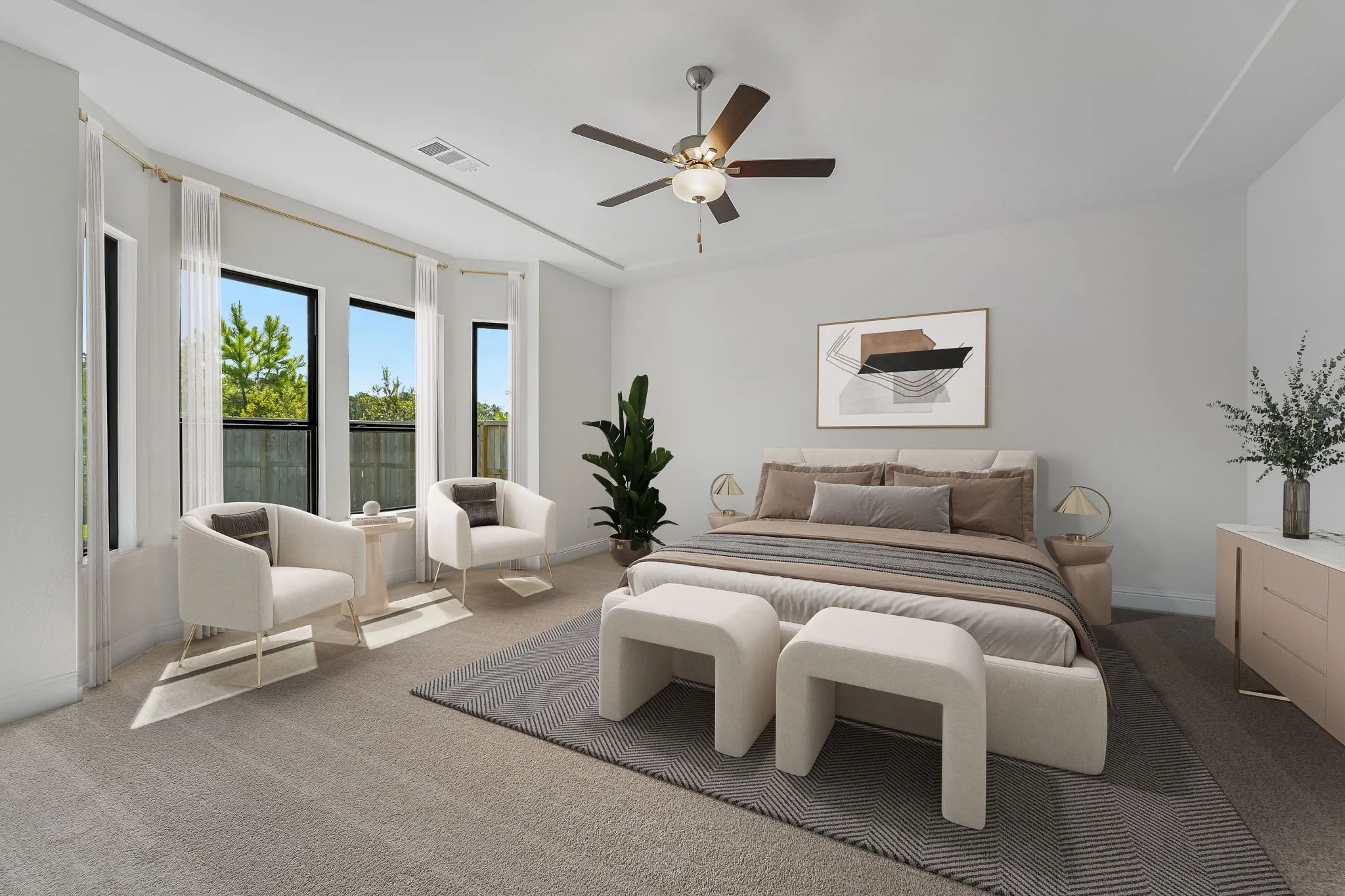 Homesite 7701 Primary Bed - Staged
