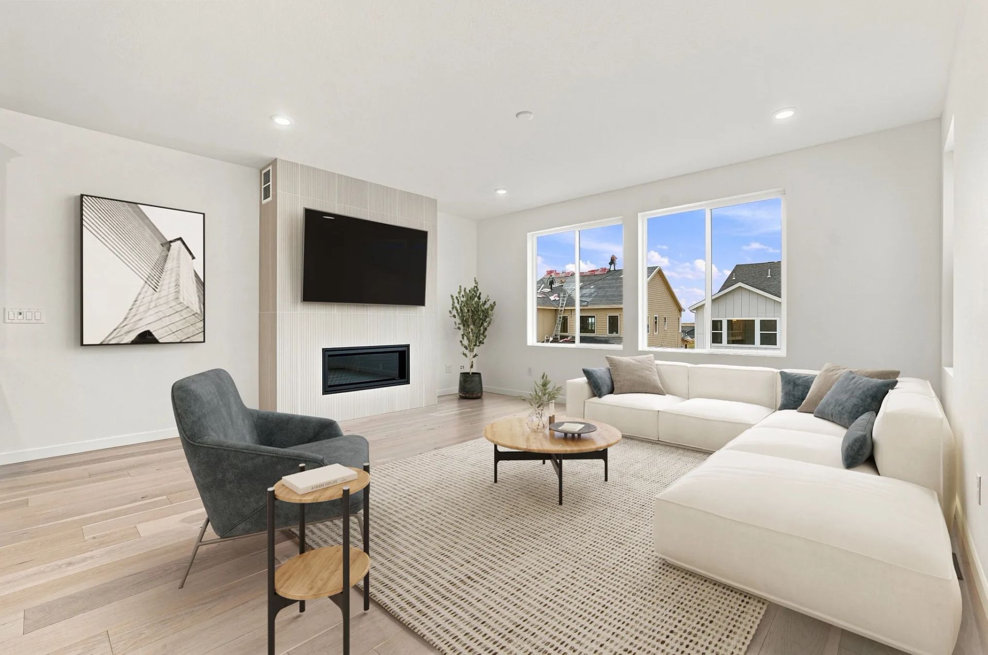 Homesite 20 Great Room - Virtually Staged