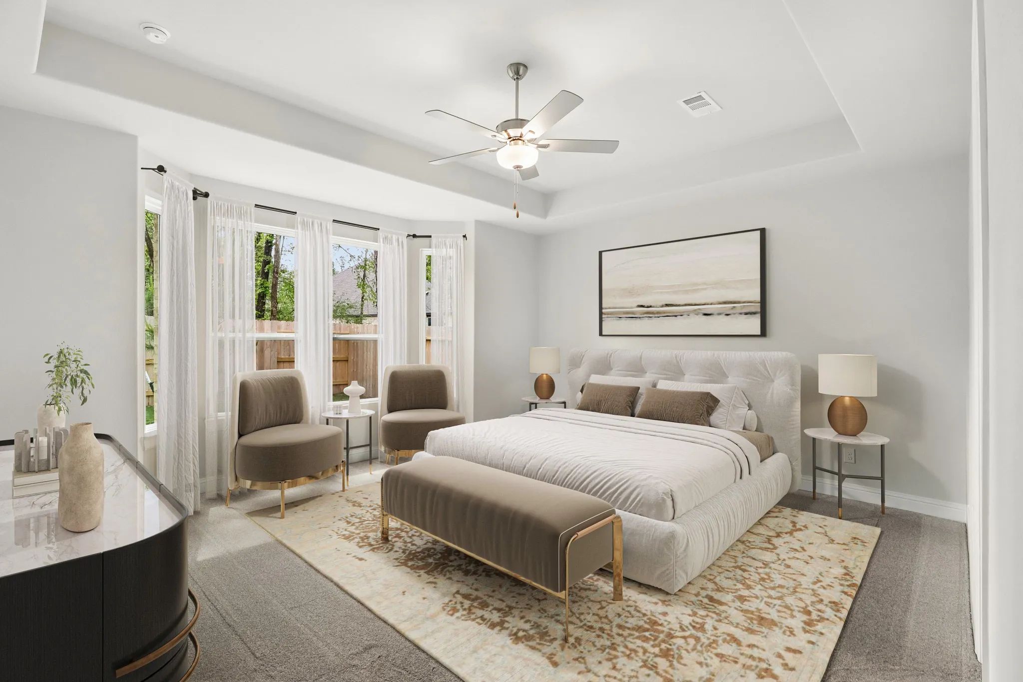 Homesite 2405 Primary Bedroom- Staged