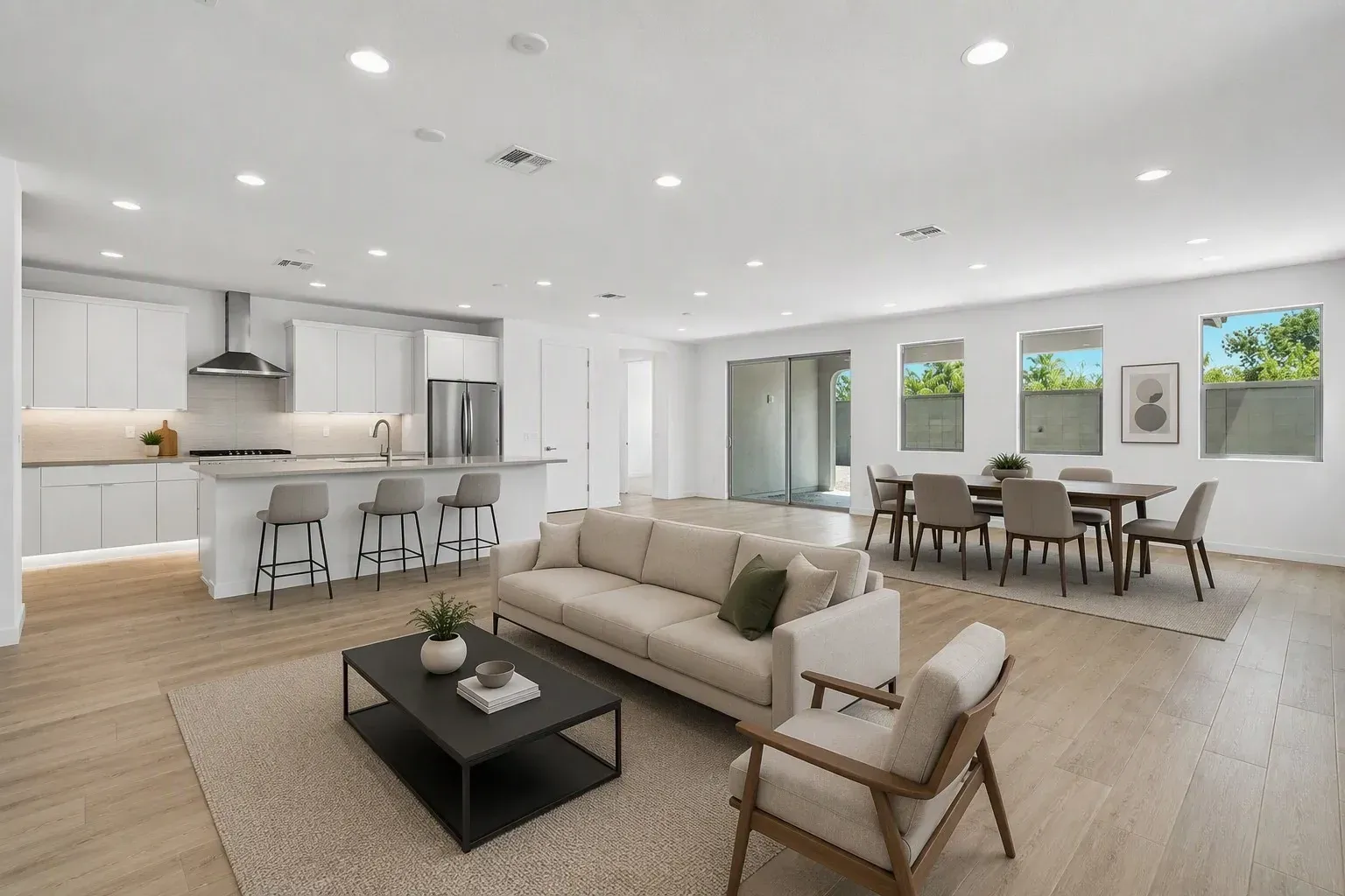Great Room Virtually Staged