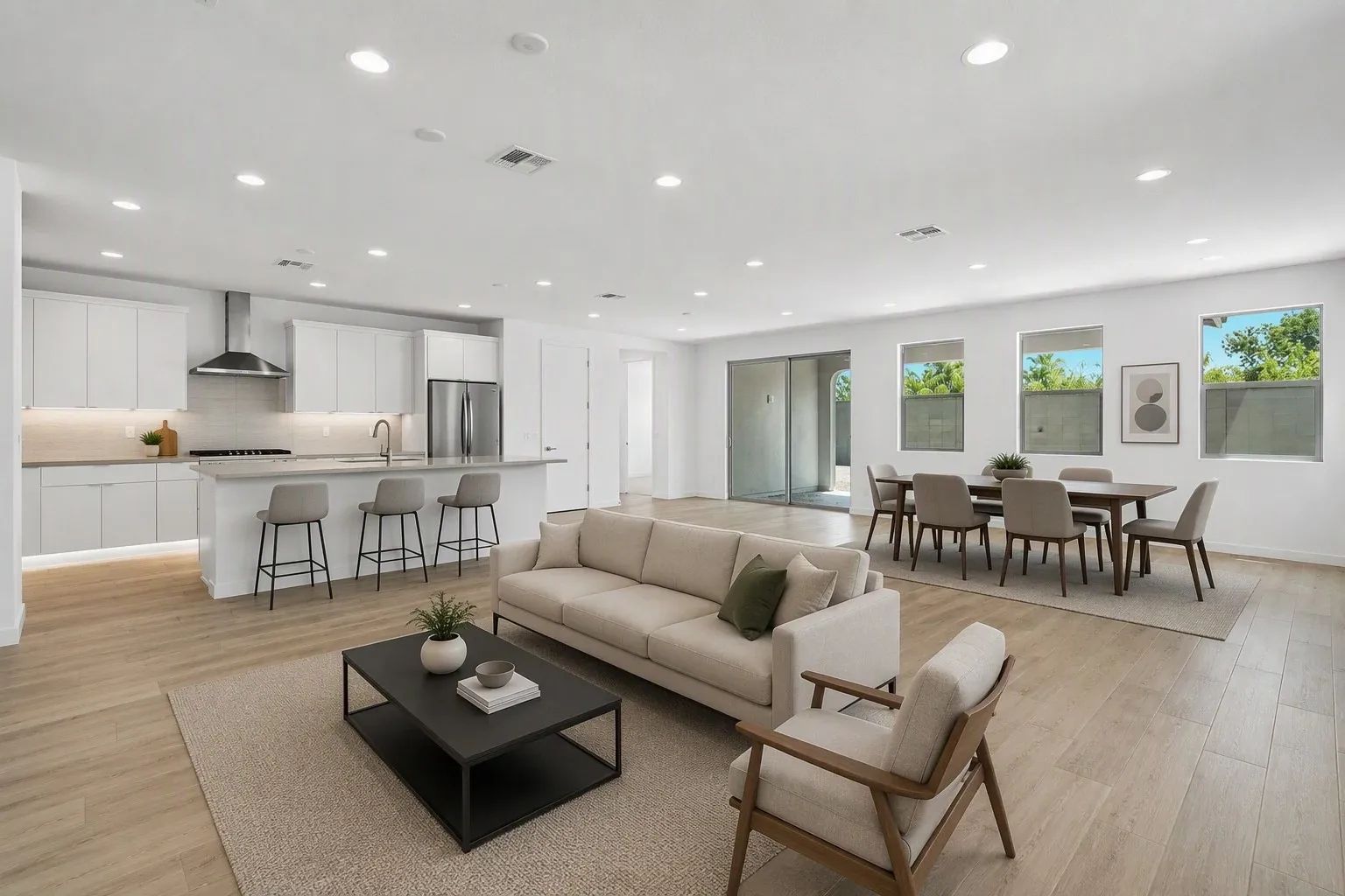 Great Room Virtually Staged