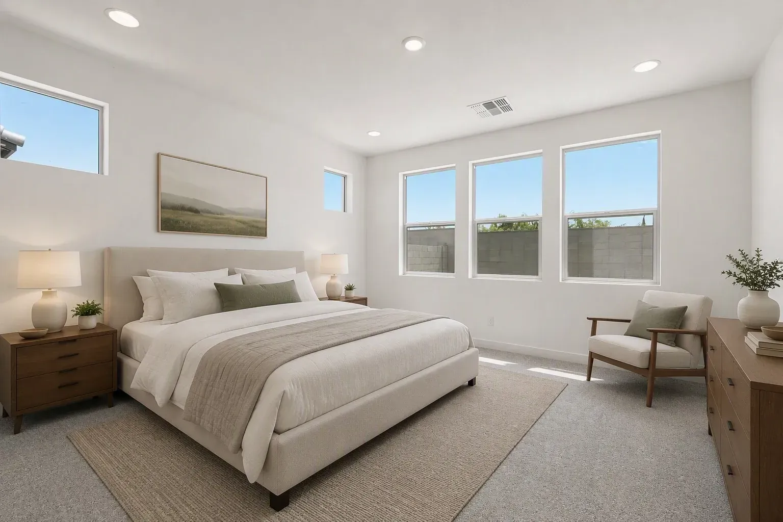 Primary Bedroom Virtually Staged