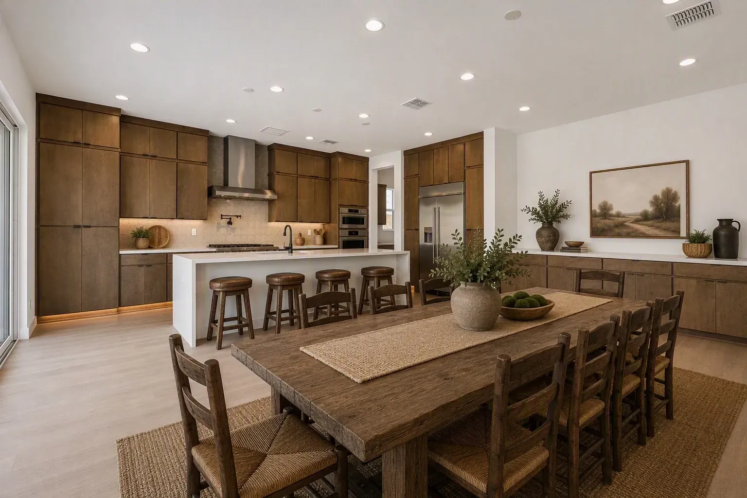 Kitchen Dining Virtually Staged