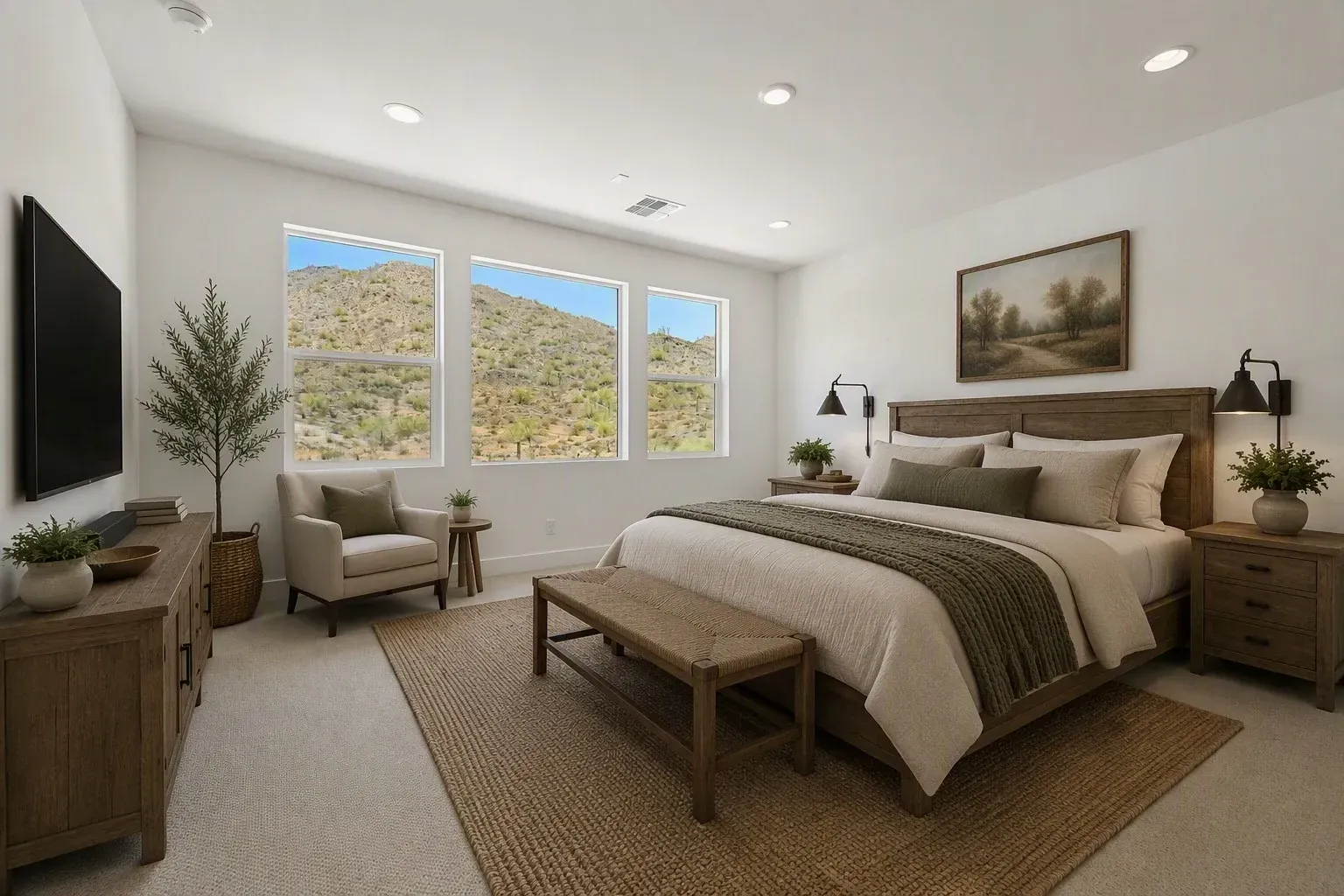 Primary Bedroom Virtually Staged