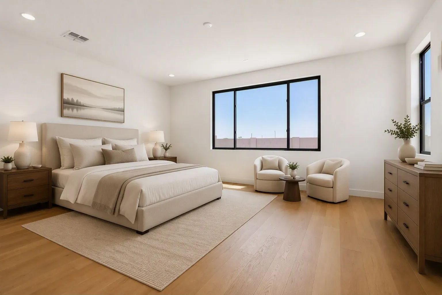 Primary Bedroom Virtually Staged