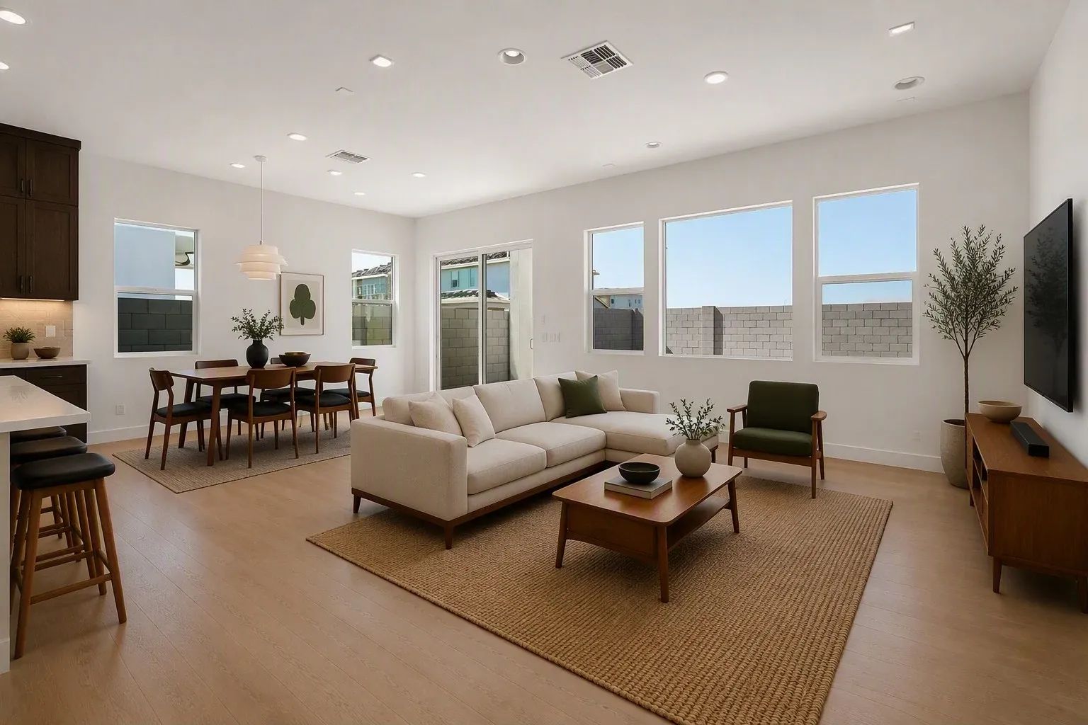Great Room Virtually Staged