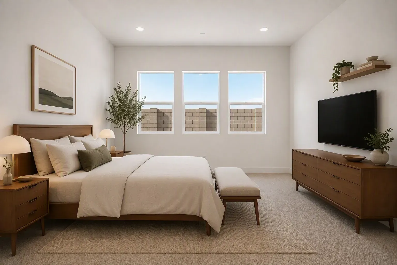 Primary Bedroom Virtually Staged