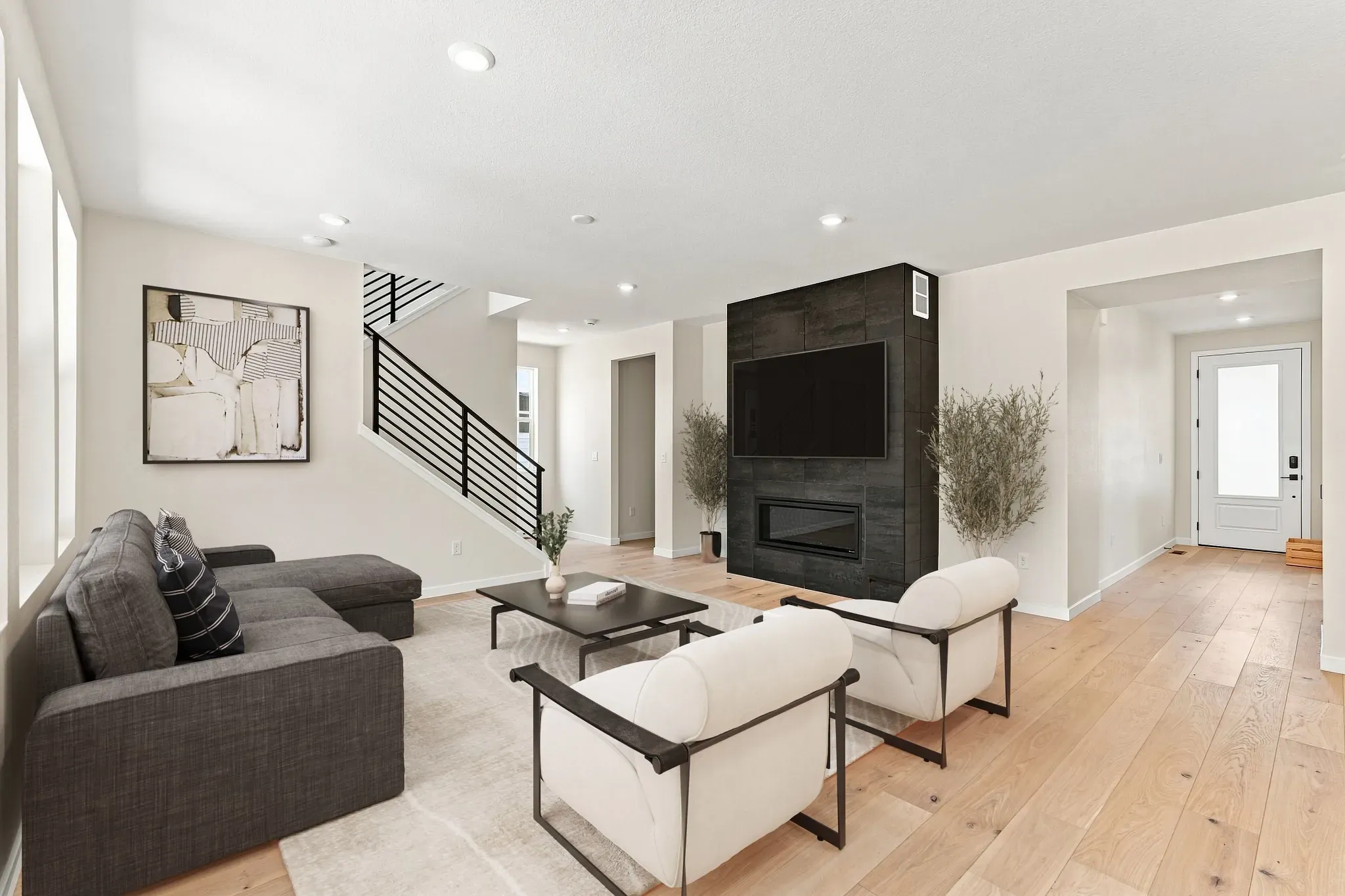 Homesite 8 Great Room - Virtually Staged