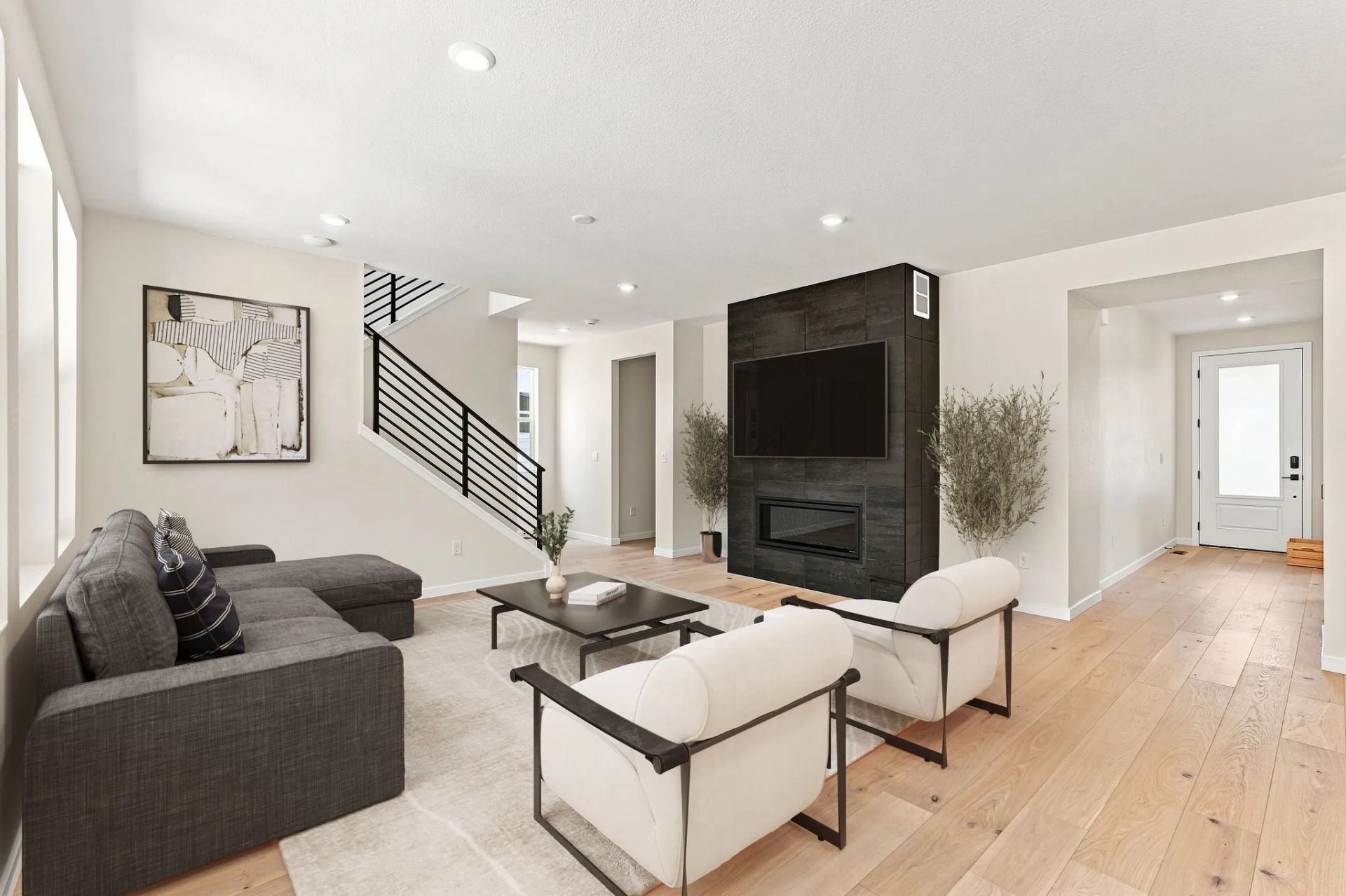 Homesite 8 Great Room - Virtually Staged
