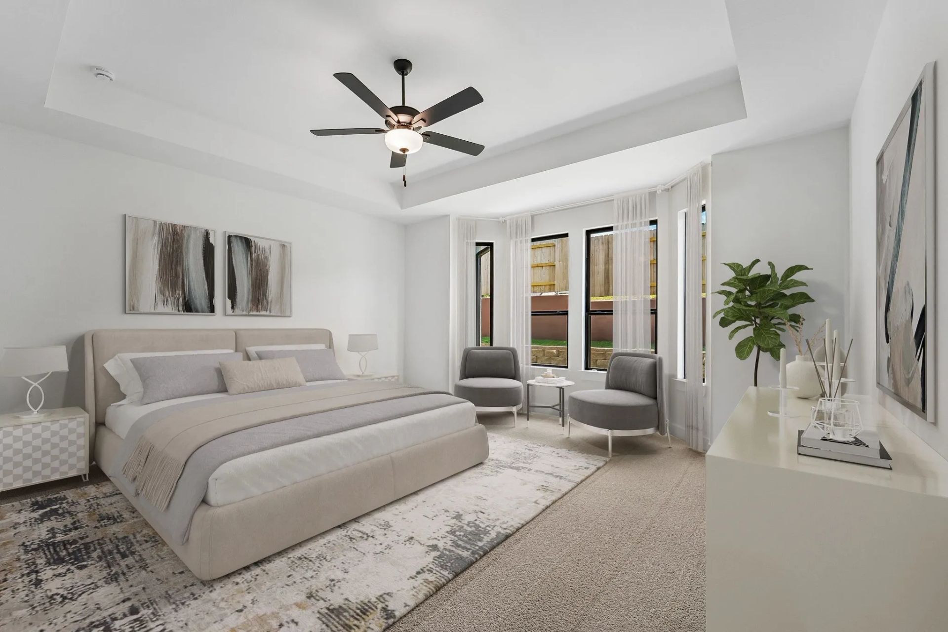 Homesite 0802 Primary Bed - Staged