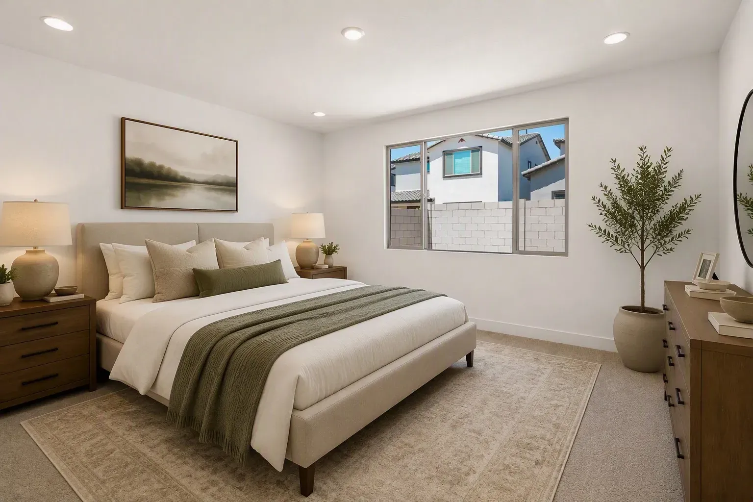 Primary Bedroom Virtually Staged