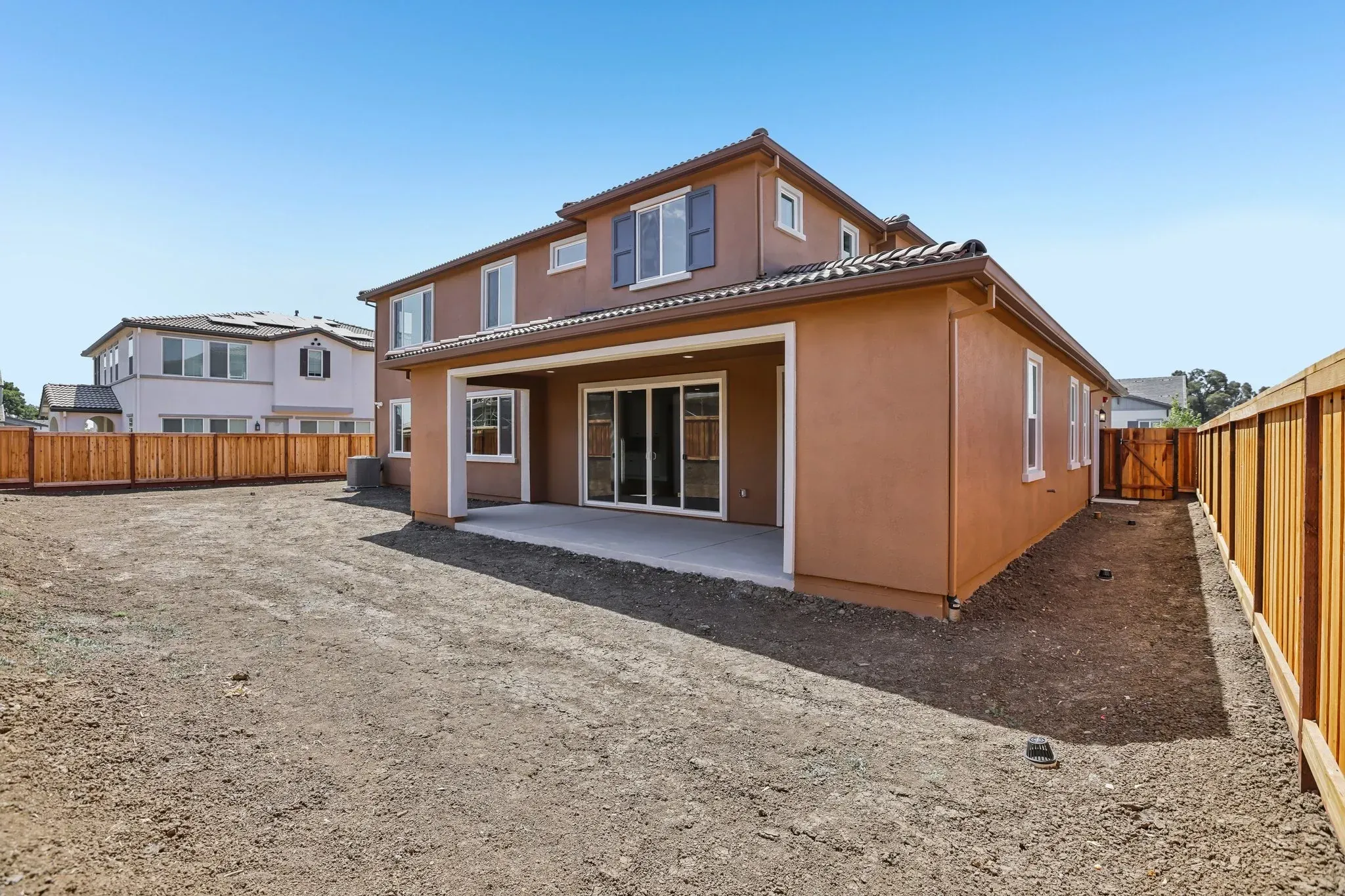 Orchard Grove Homesite 25 Backyard