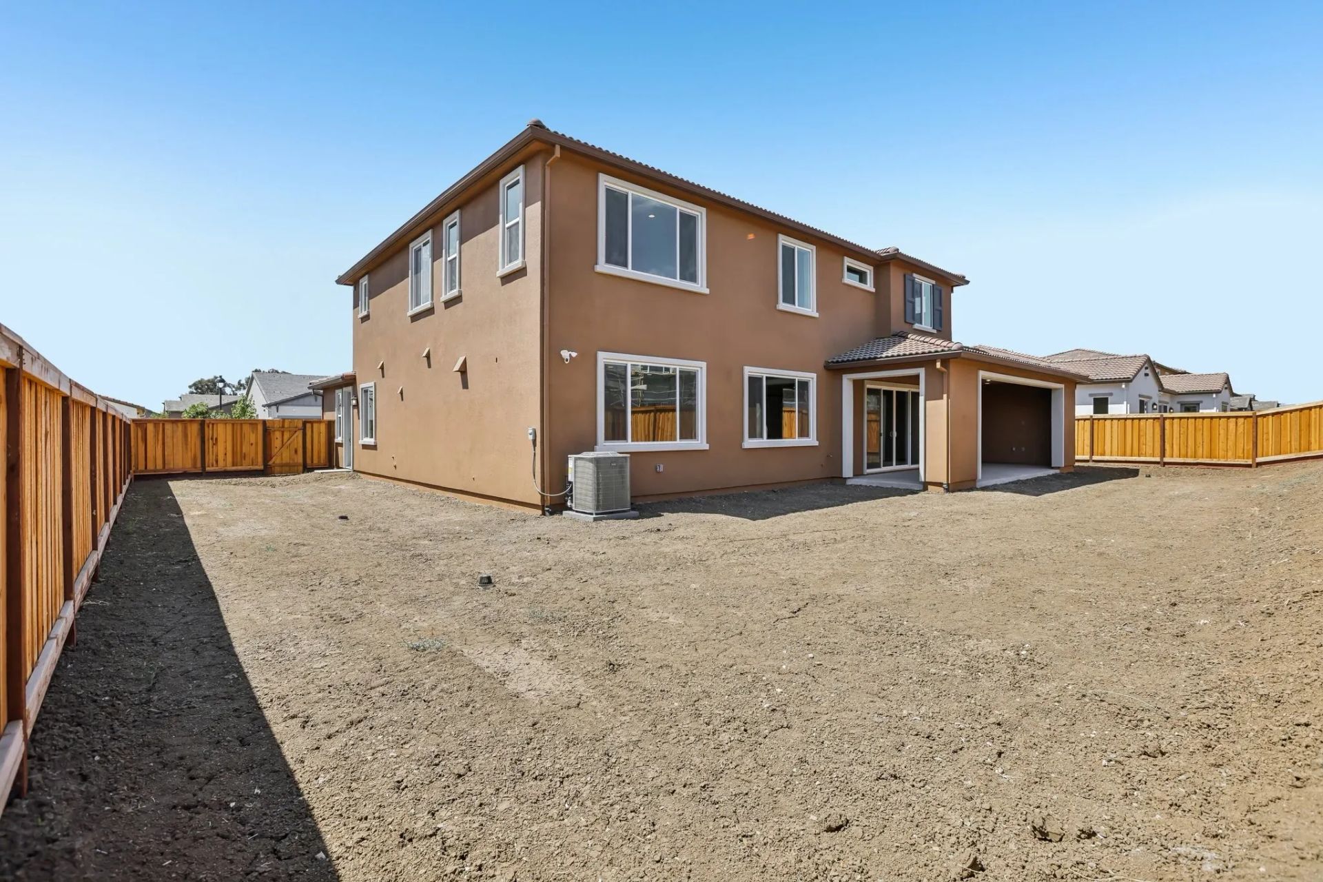 Orchard Grove Homesite 25 Backyard