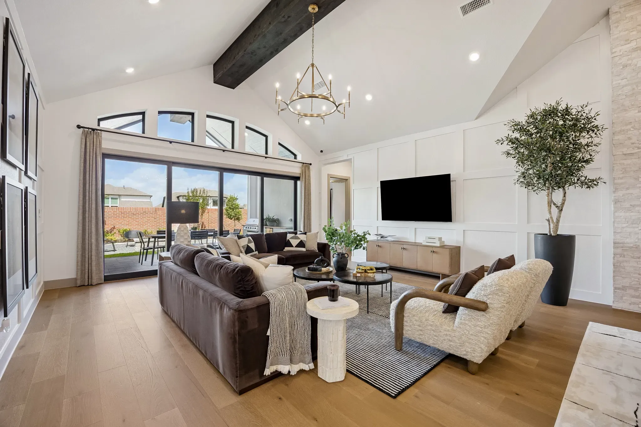Plan 6029 Great Room - Staged
