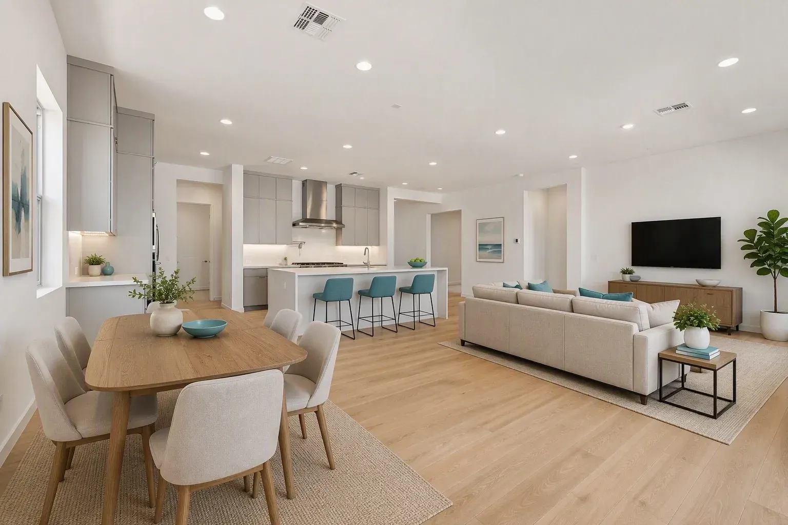Great Room Virtually Staged