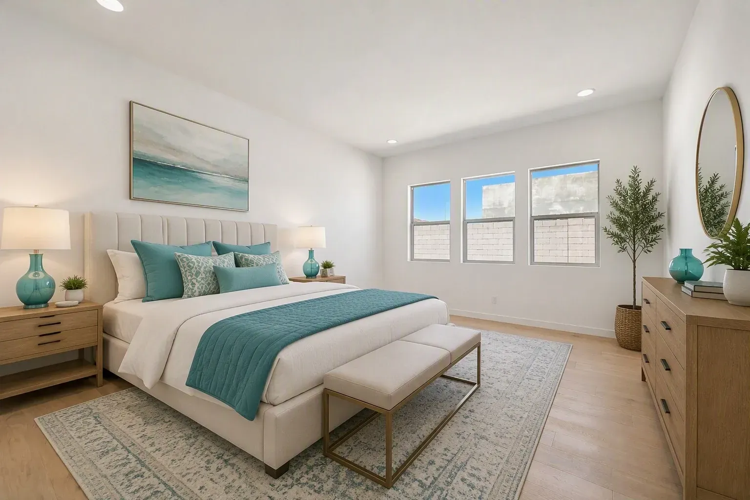 Primary Bedroom Virtually Staged