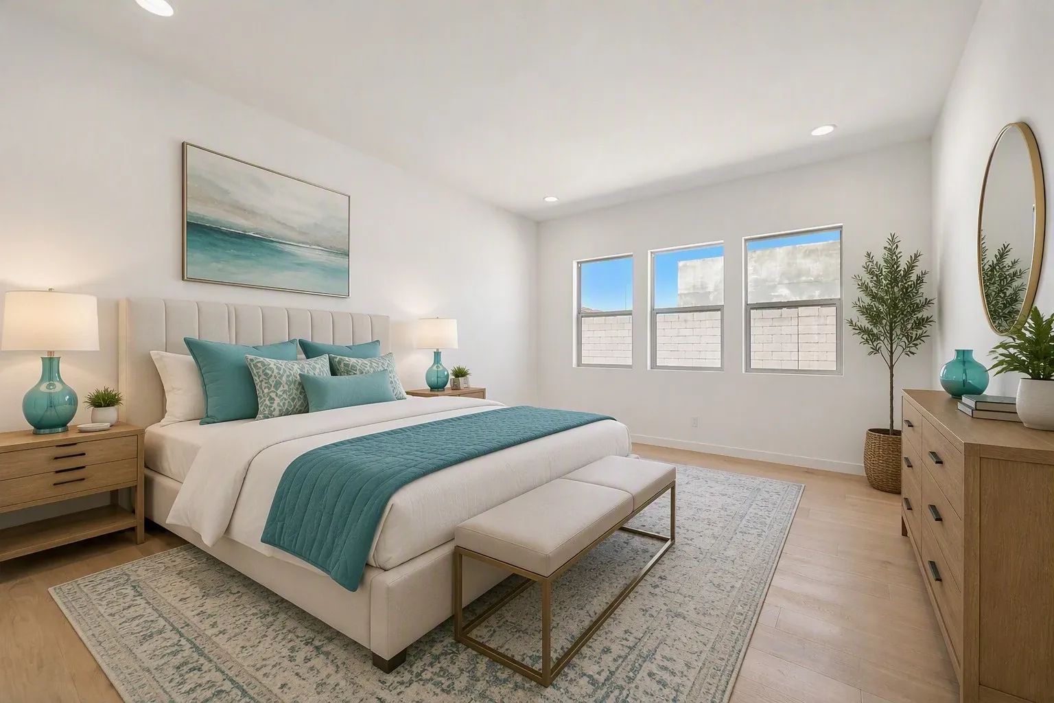 Primary Bedroom Virtually Staged