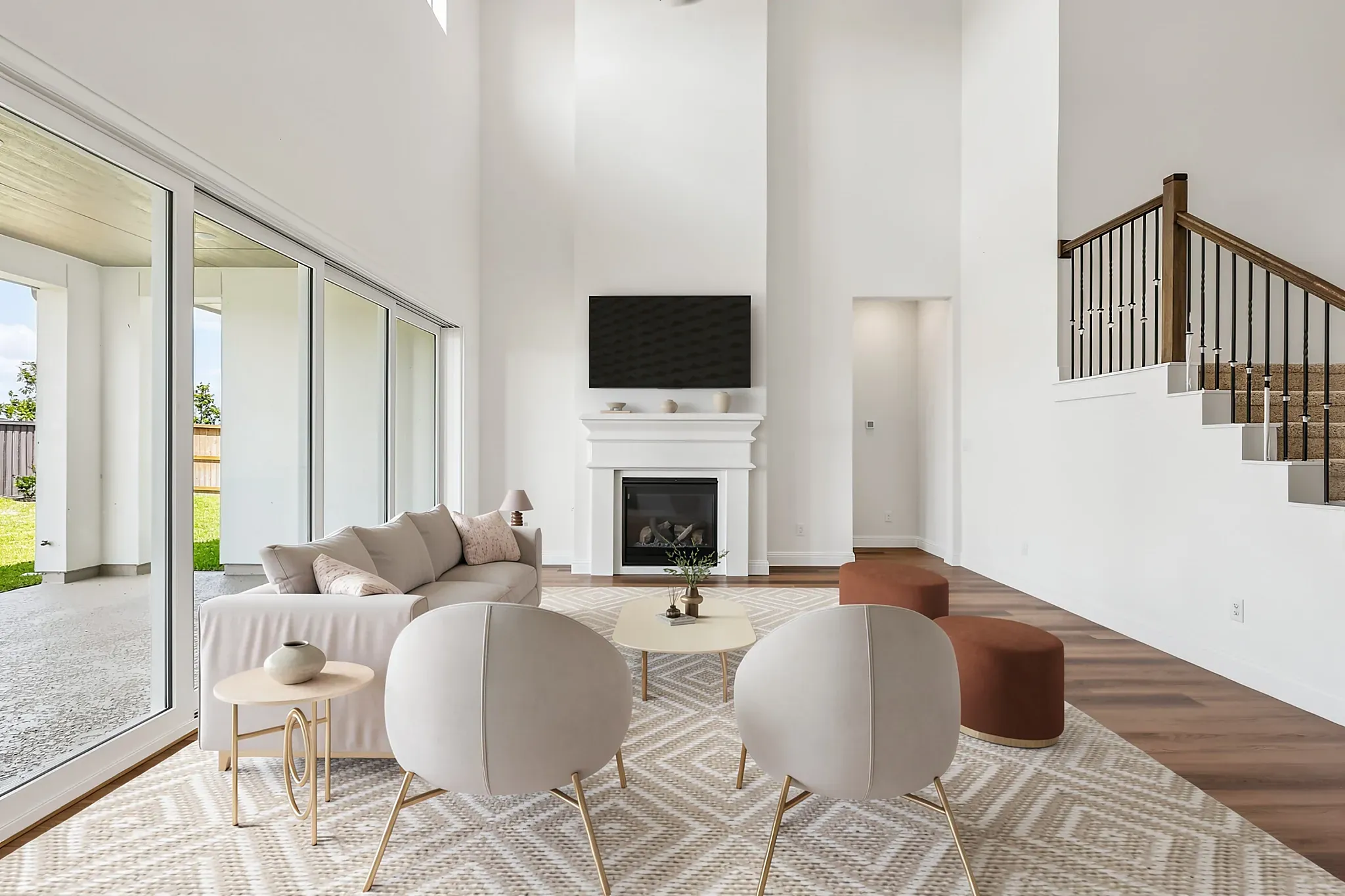 Homesite 7007 Great Room - Staged