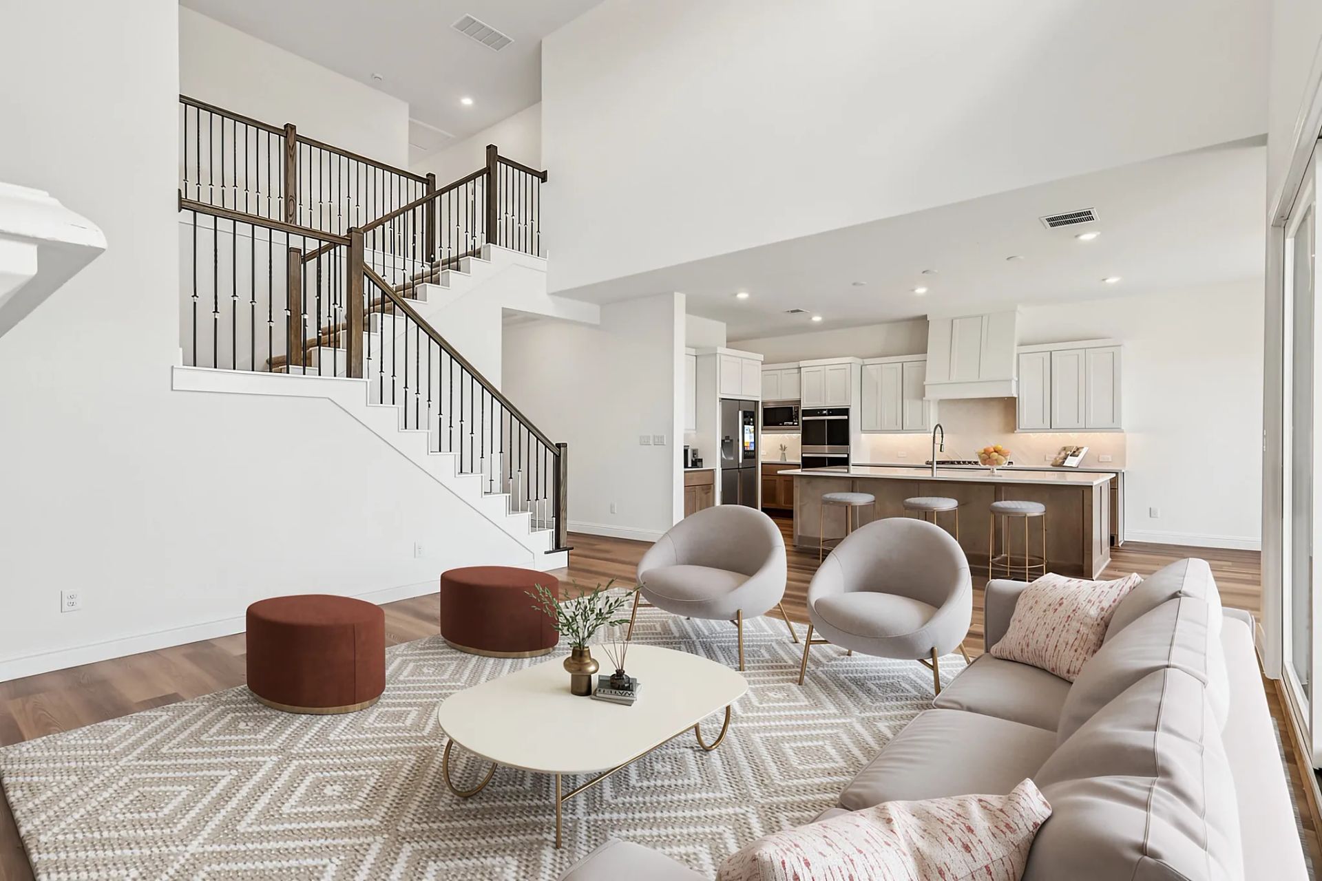 Homesite 7007 Great Room - Staged