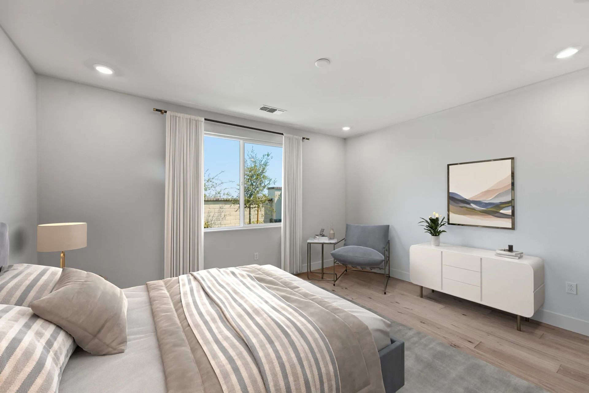 Virtually Staged Primary Bedroom