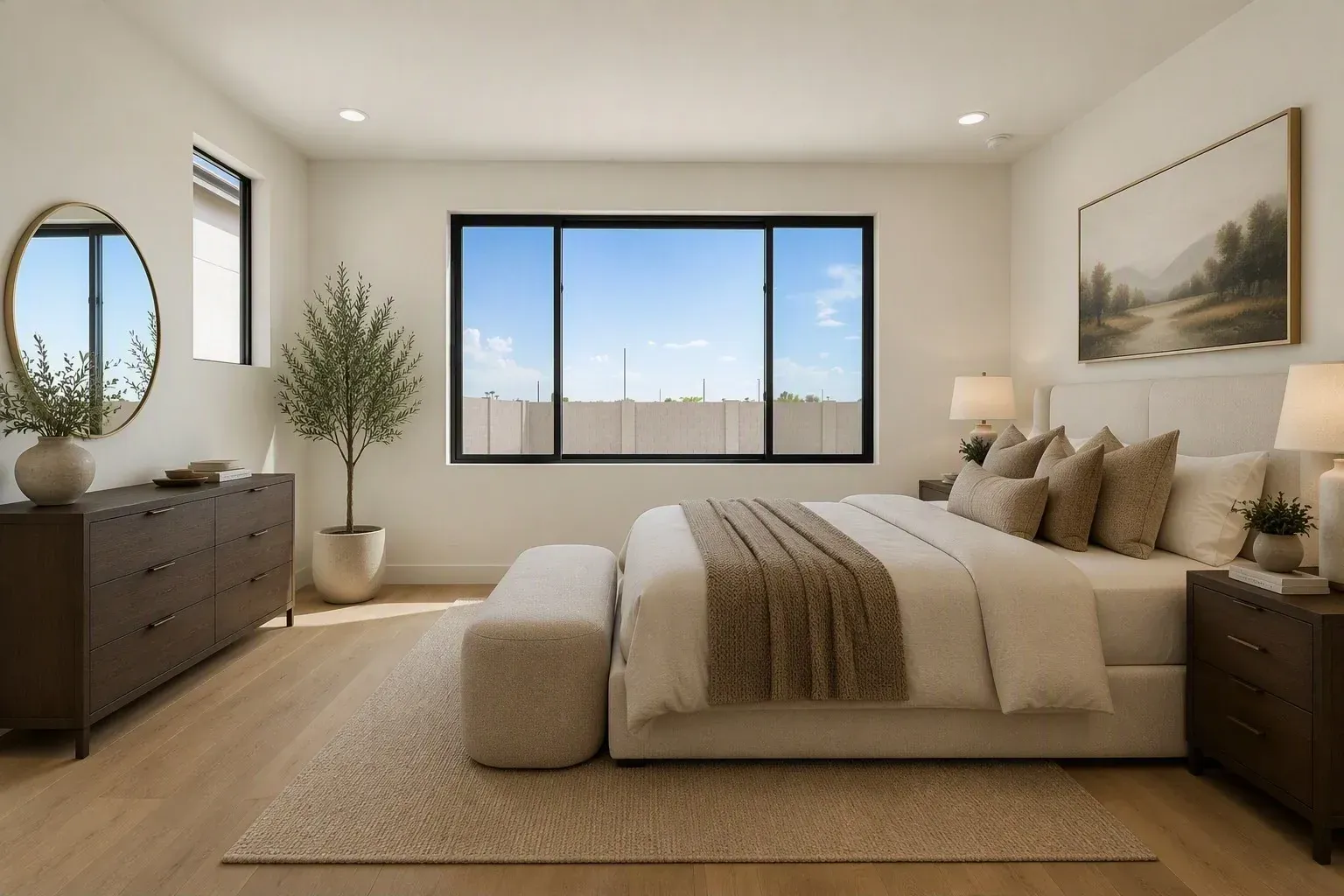 Primary Bedroom Virtually Staged