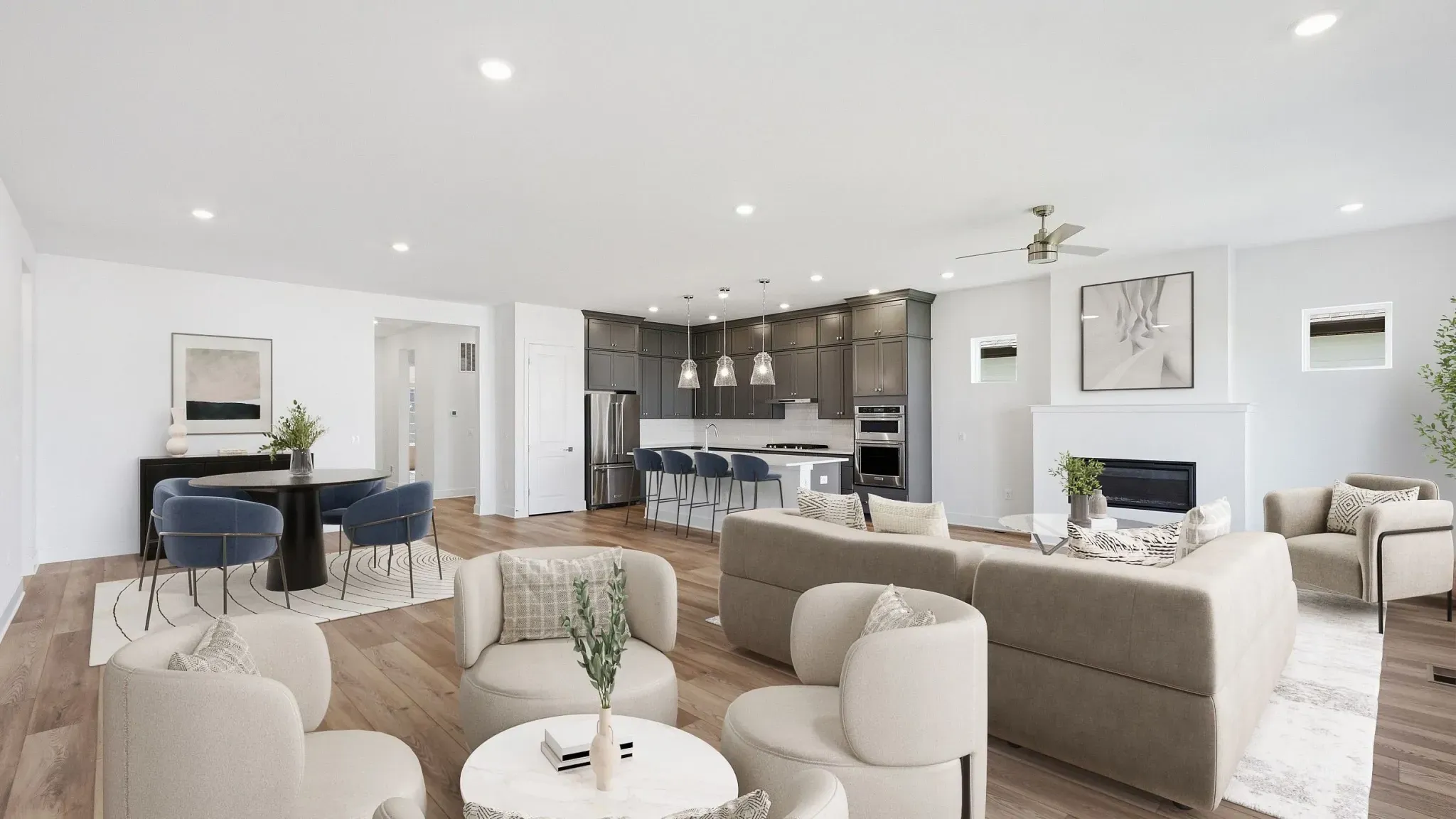 Virtually Staged Great Room