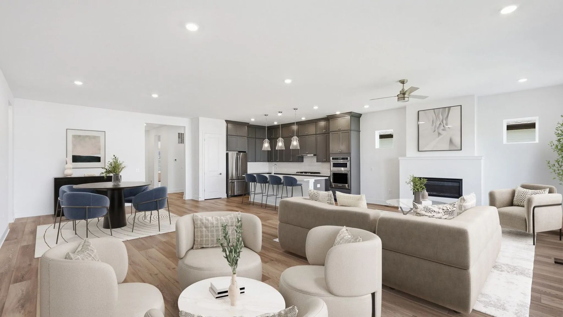 Virtually Staged Great Room