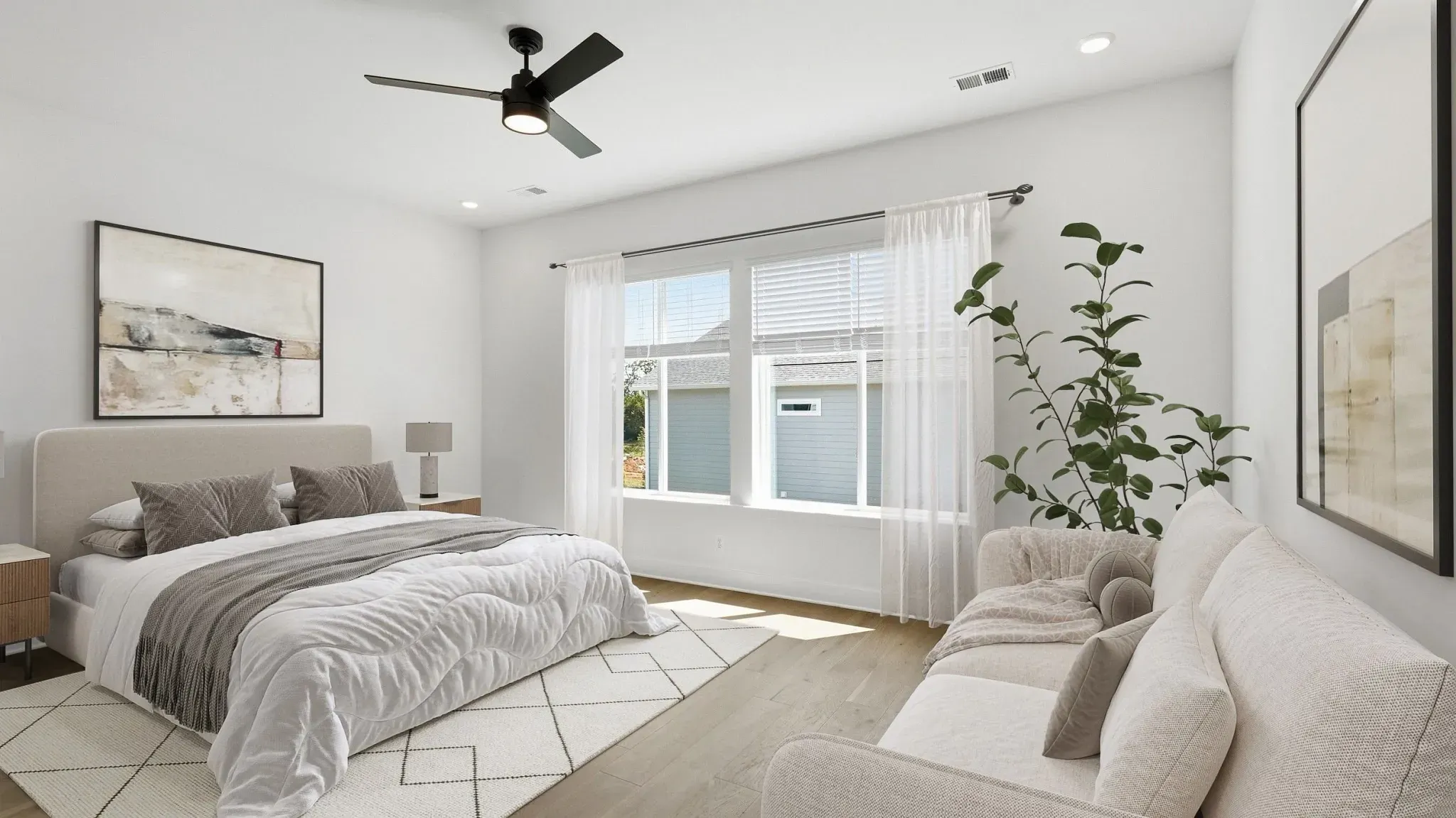 Vantage Virtually Staged Primary Bed