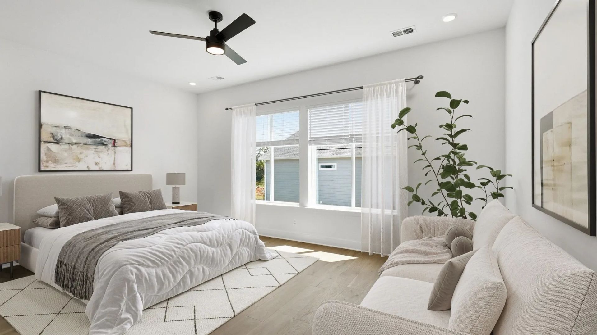 Vantage Virtually Staged Primary Bed